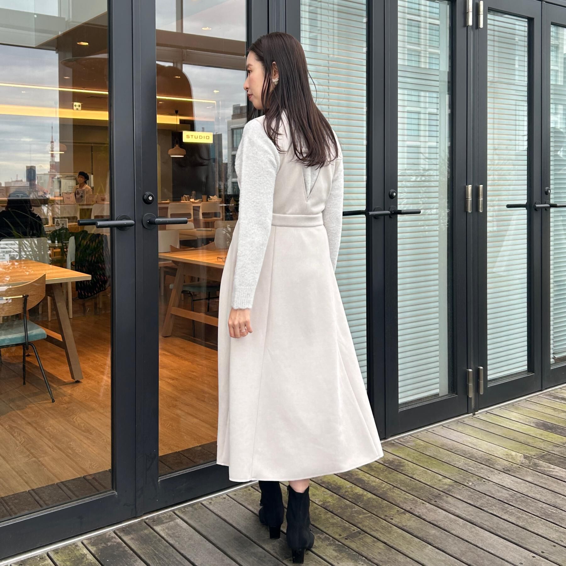 Couture broach「【前後2WAY】スパンコールラメフェザー ニット」|ニット・セーター|