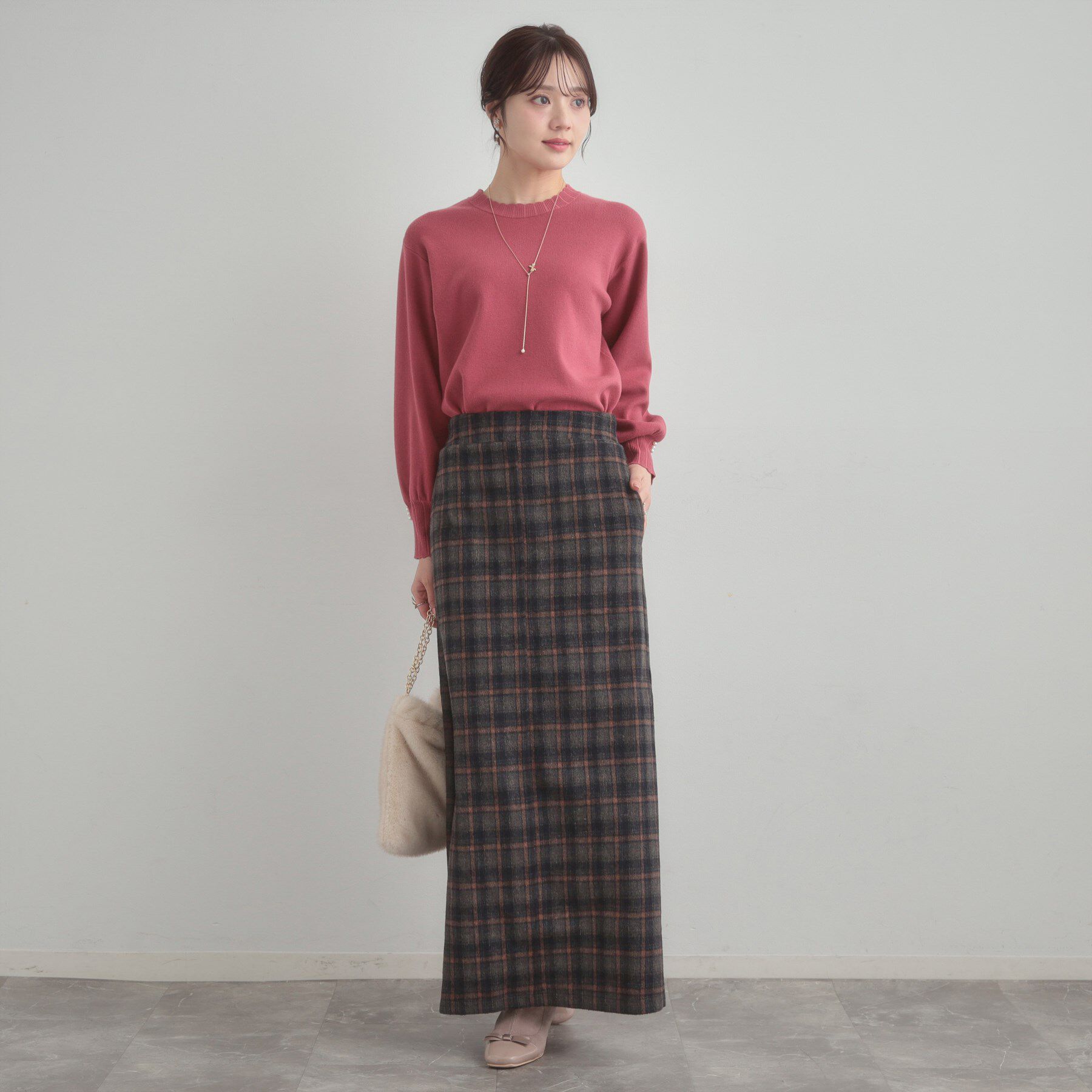 Couture broach「【洗える/スカラデザイン】パフスリーブ ニット」|ニット・セーター|