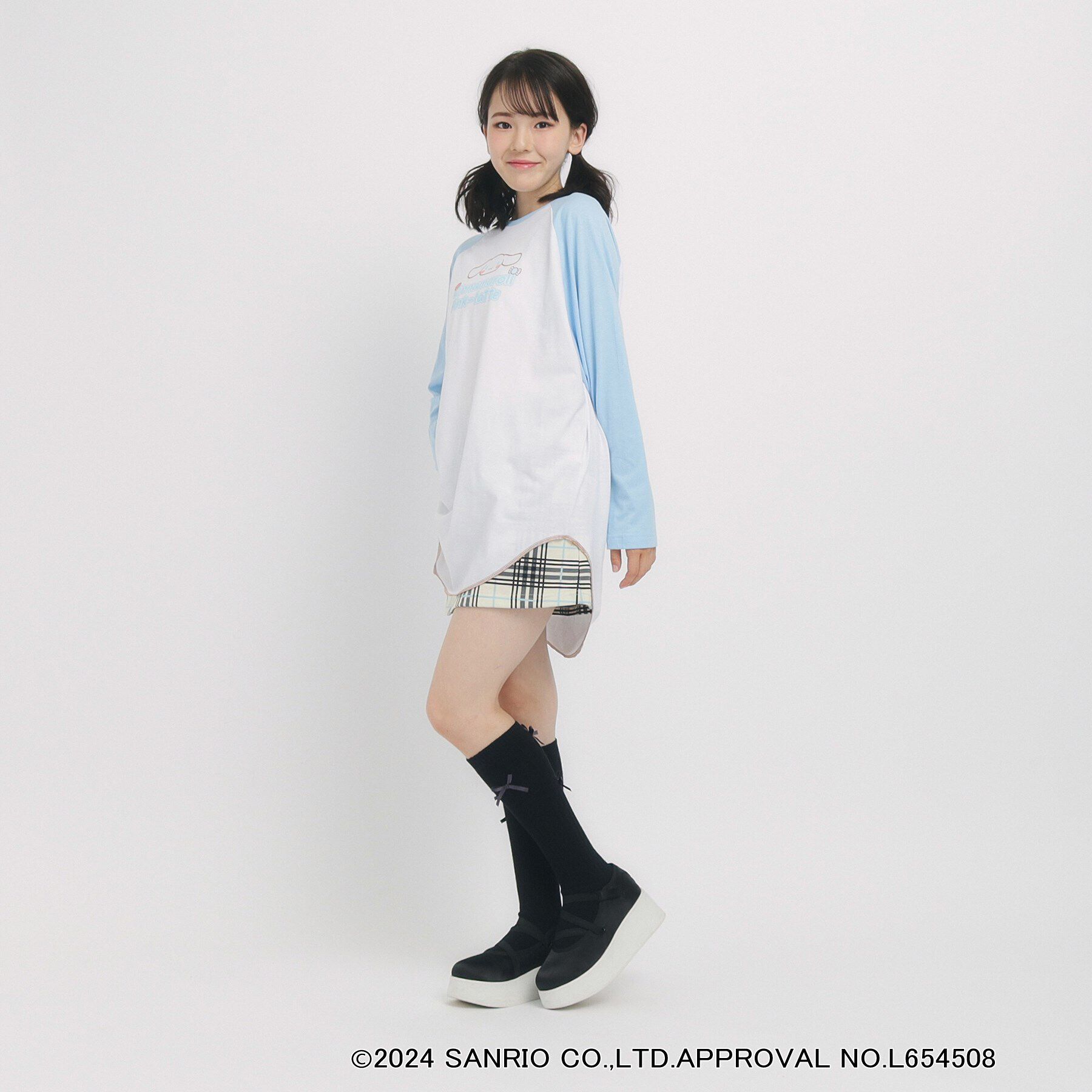 PINK-latte「【サンリオコラボ】ラグランロンT」|Tシャツ・カットソー|