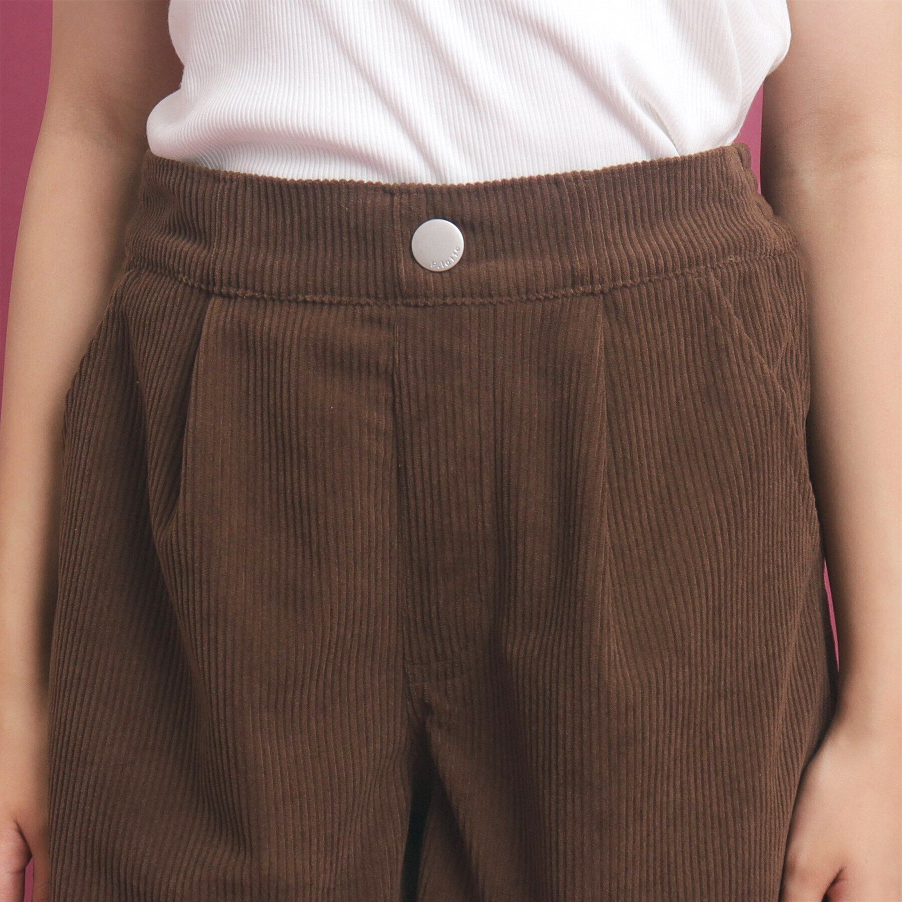 PINK-latte「ベーシック コーディロイショートパンツ」|キュロット|