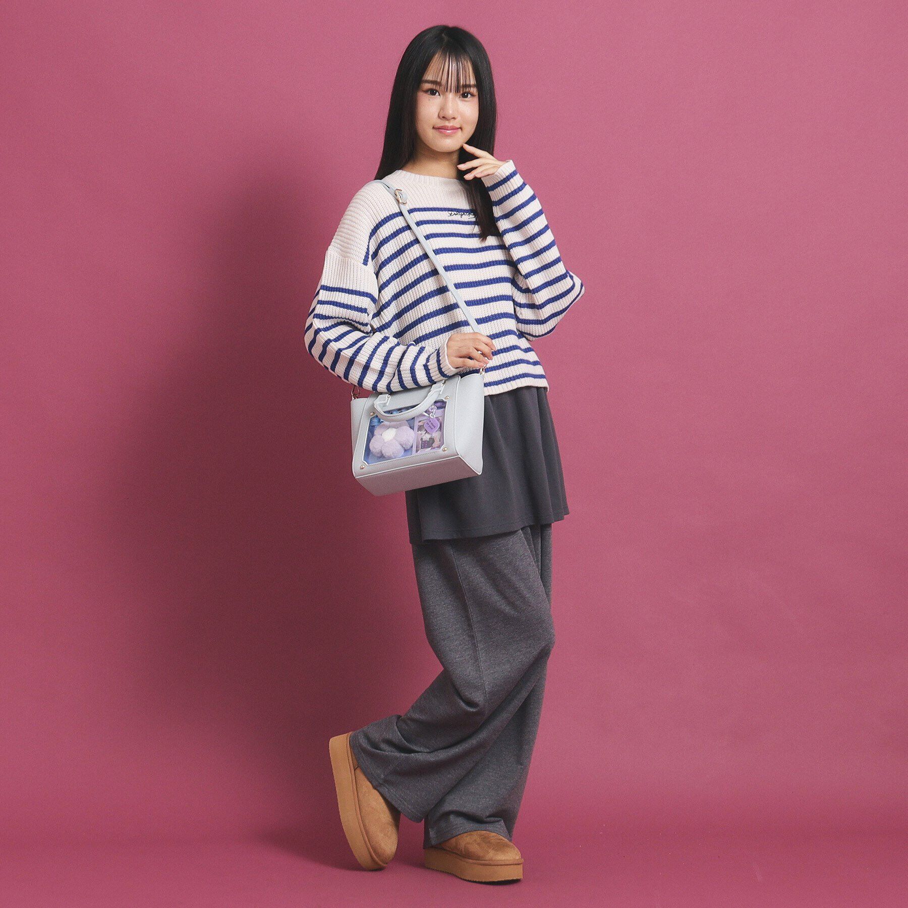 PINK-latte「【推し活】ぬいフリルバッグ」|トートバッグ|