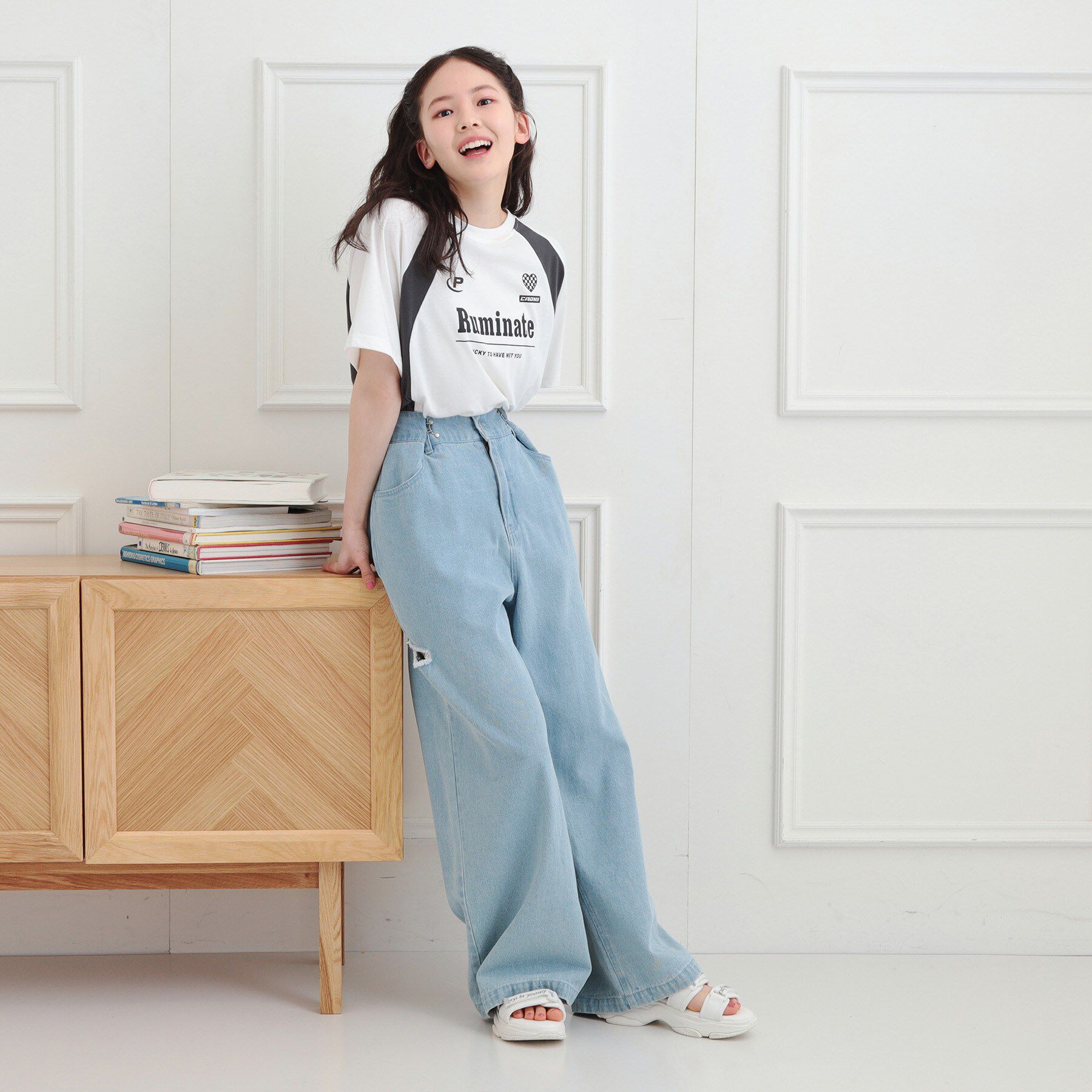 PINK-latte「ビッグゲームTシャツ」|Tシャツ・カットソー|