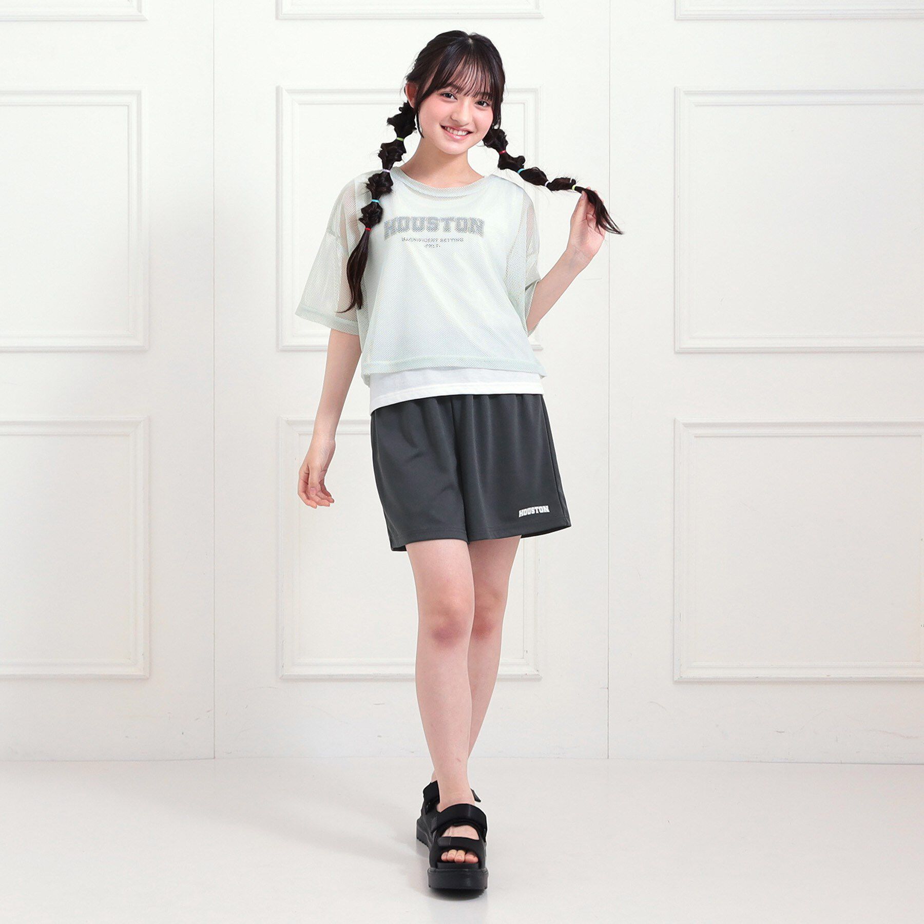 PINK-latte「【セットアップアイテム】メッシュコーデ3点セット」|その他|