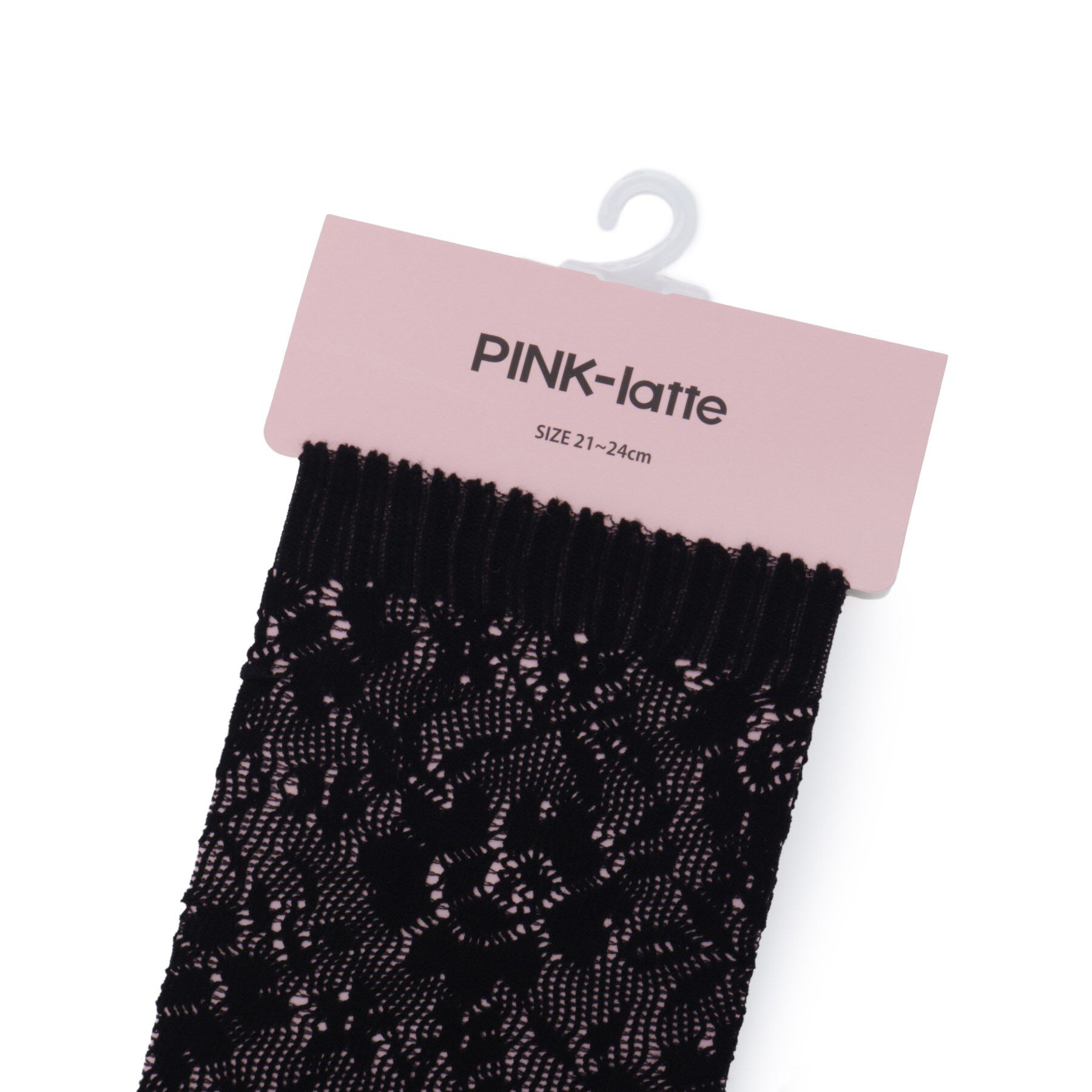PINK-latte「レースハイソックス」|ソックス|
