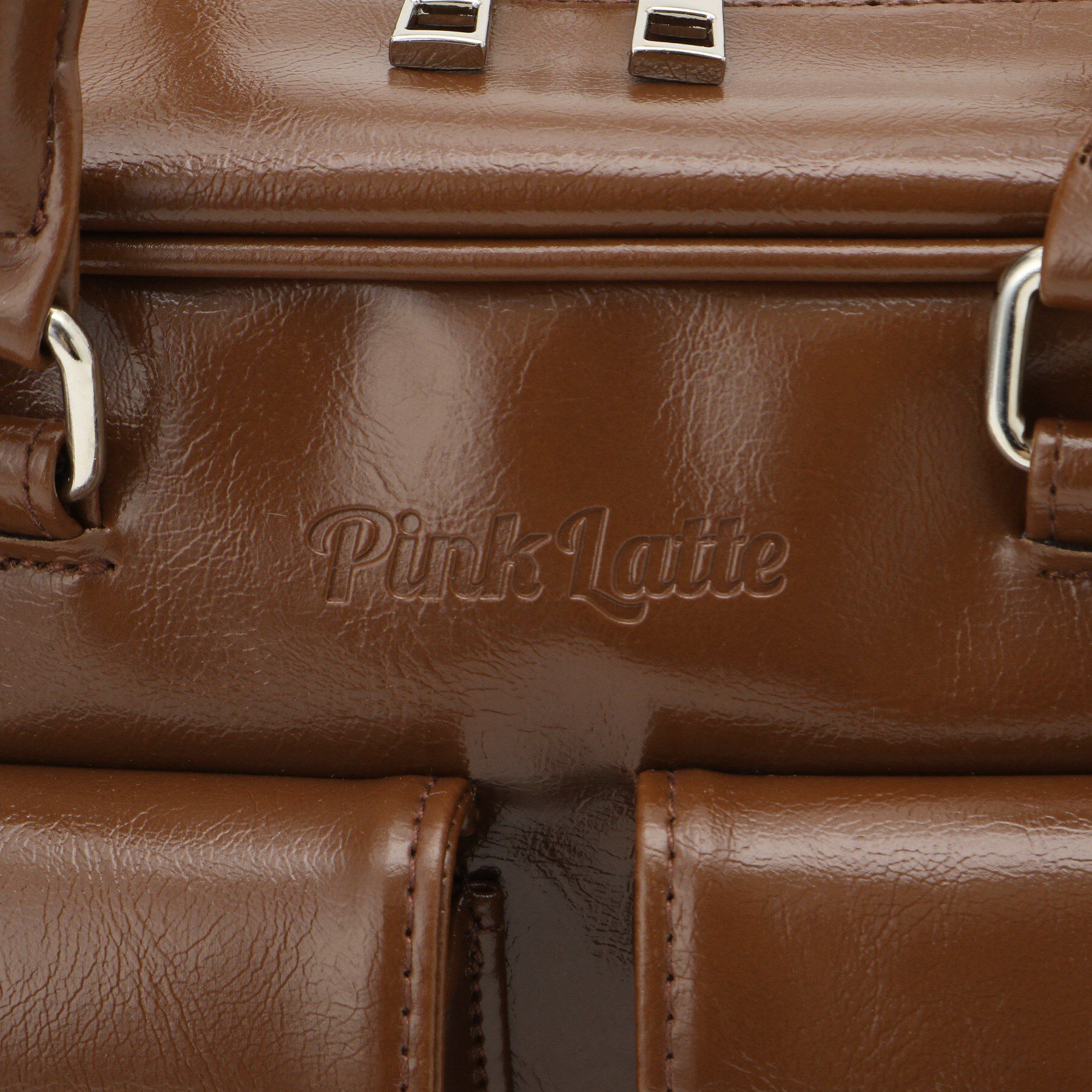 PINK-latte「アウトポケット ロングハンドルバッグ」|ハンドバッグ|