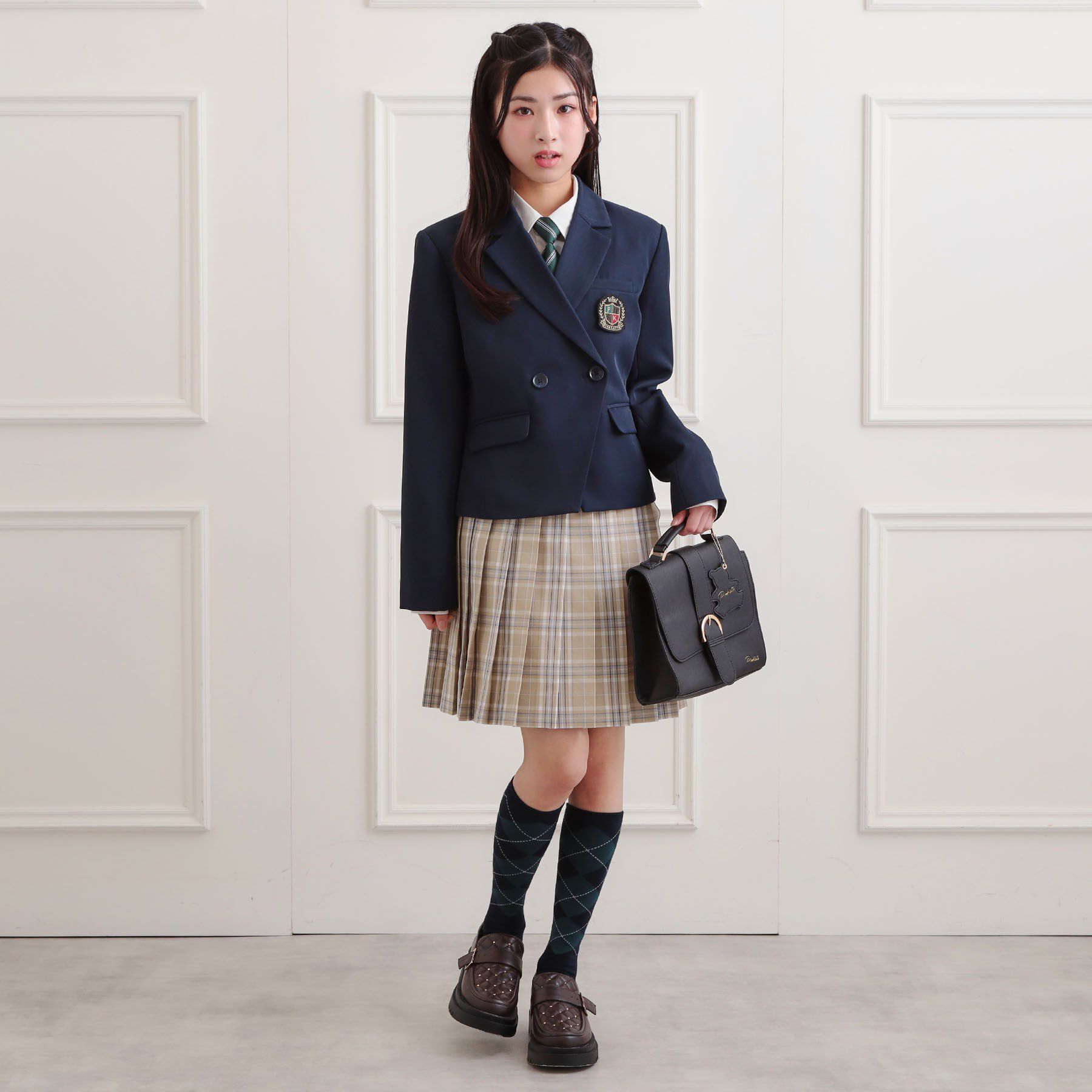 PINK-latte「【2026年入卒・セレモニー・卒服】チェックプリーツスカート」|スカート|