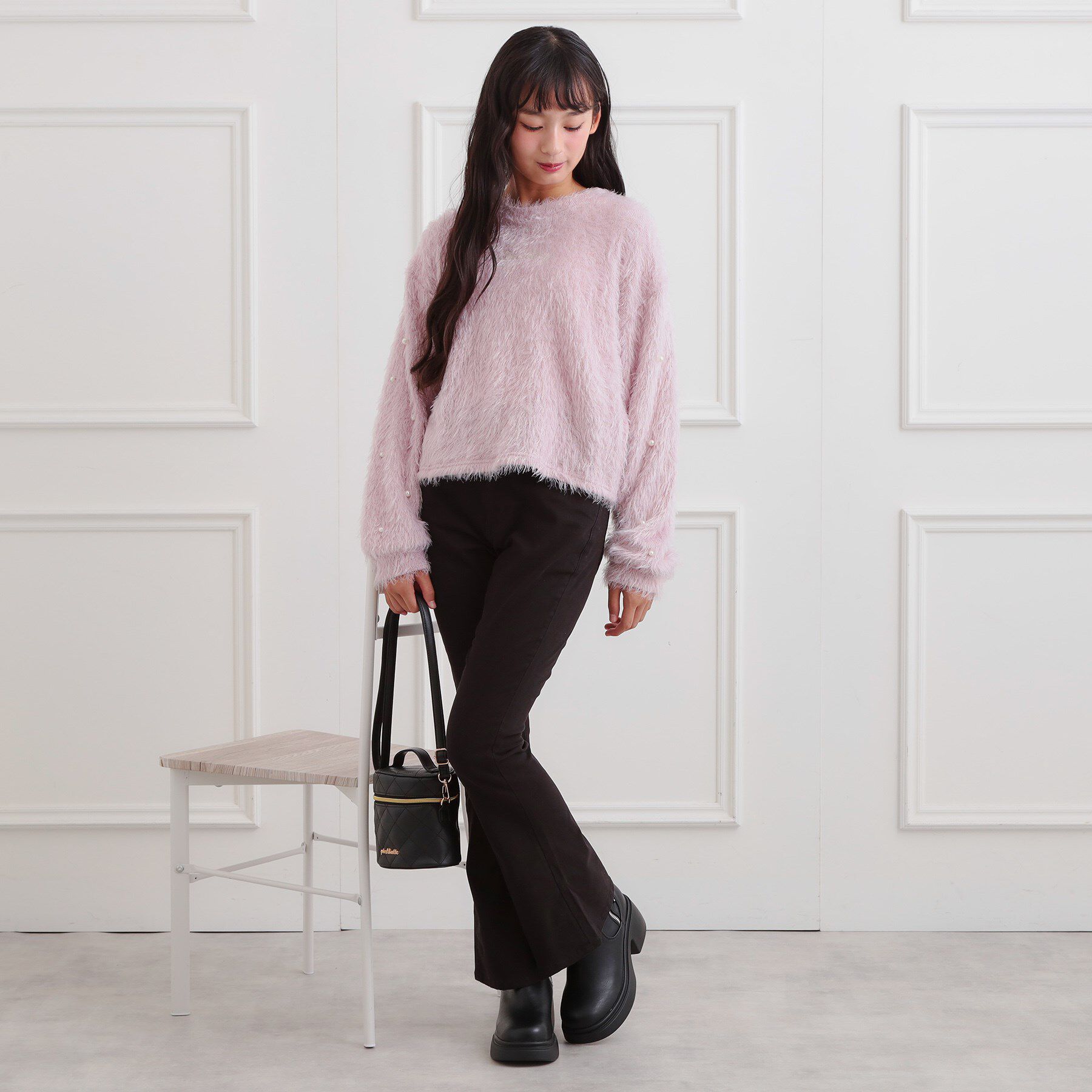 PINK-latte「フレアデニムパンツ」|その他|