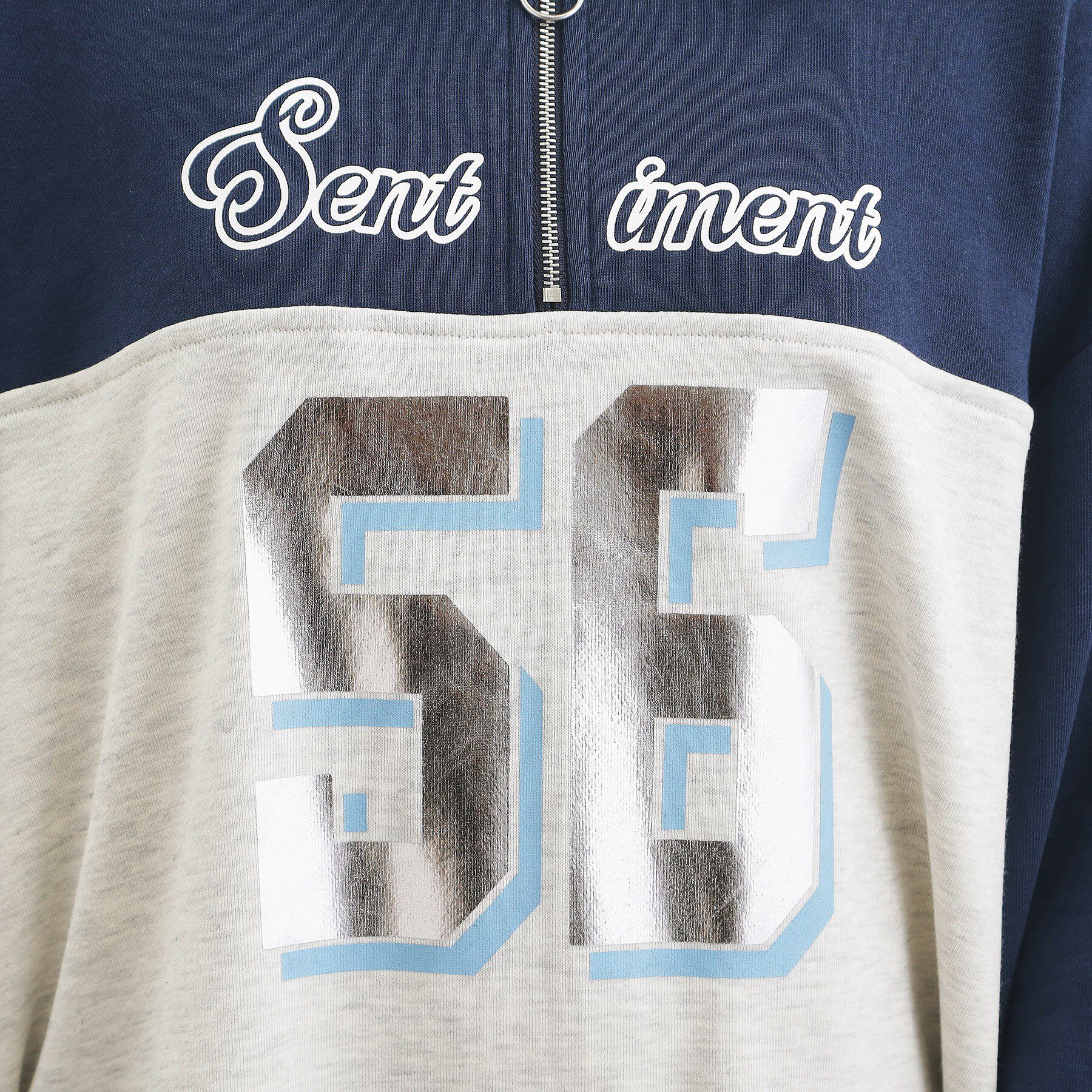 PINK-latte「ナンバー切替ハーフジップワンピース」|ワンピース|