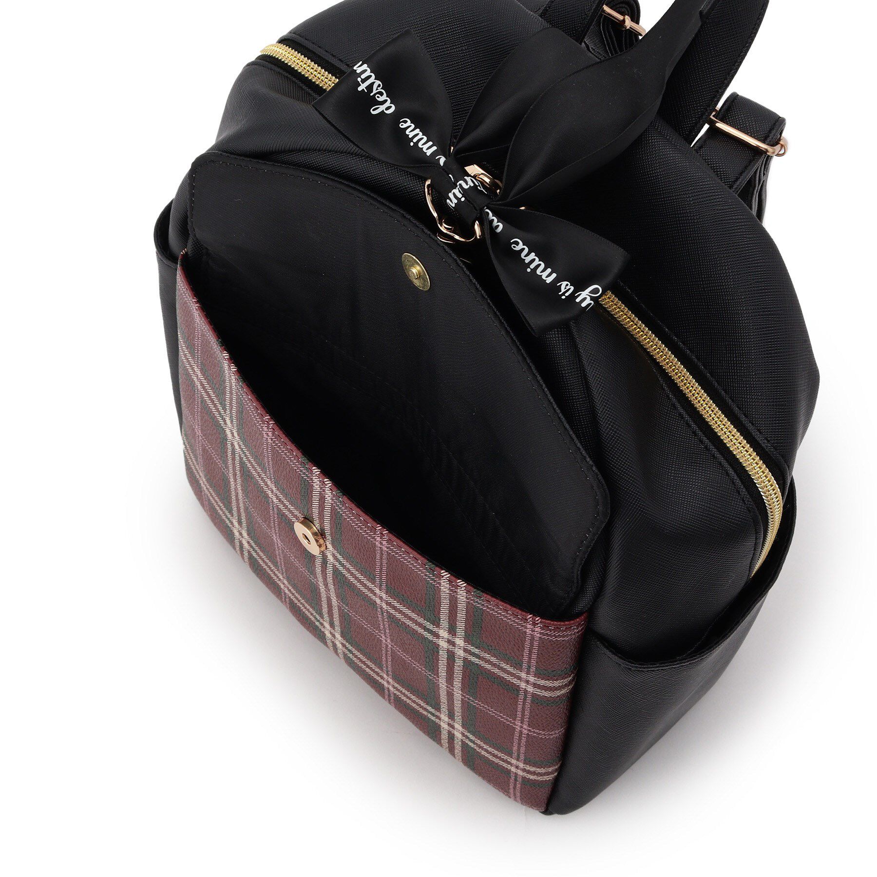 PINK-latte「フラップチェックミニリュック」|リュック|