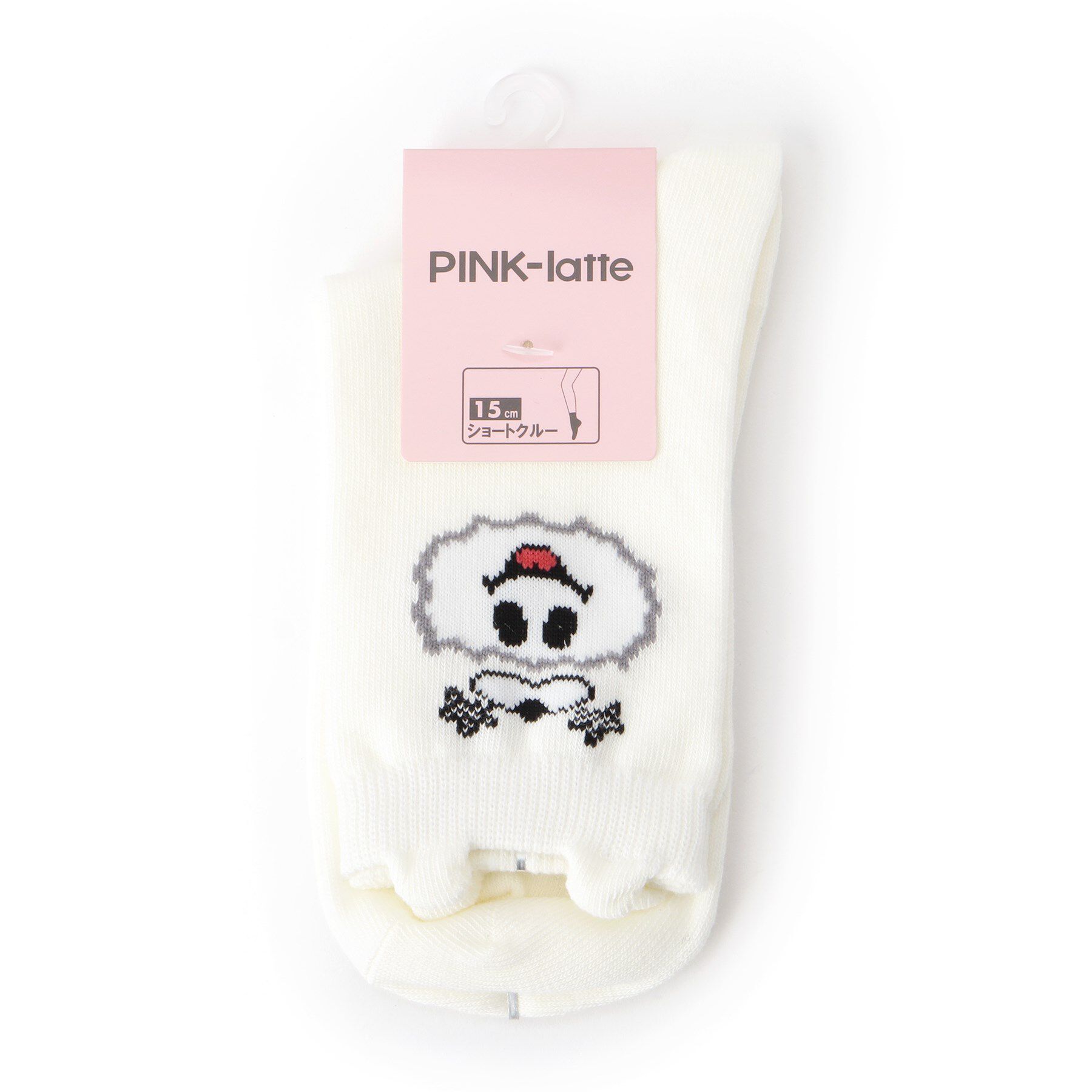 PINK-latte「ファビーベイビーショートソックス」|ソックス|ホワイト(001)