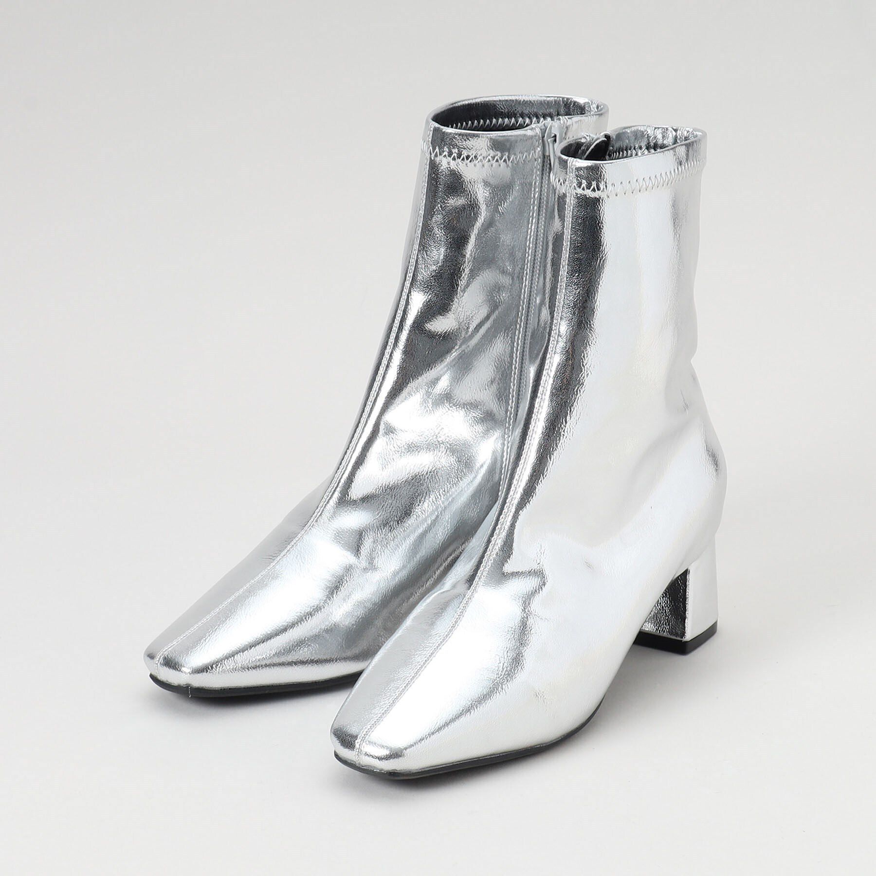 THE SHOP TK「【＠BAILA掲載】ミドル丈ブーツ」|ショートブーツ|ｼﾙﾊﾞｰ(006)