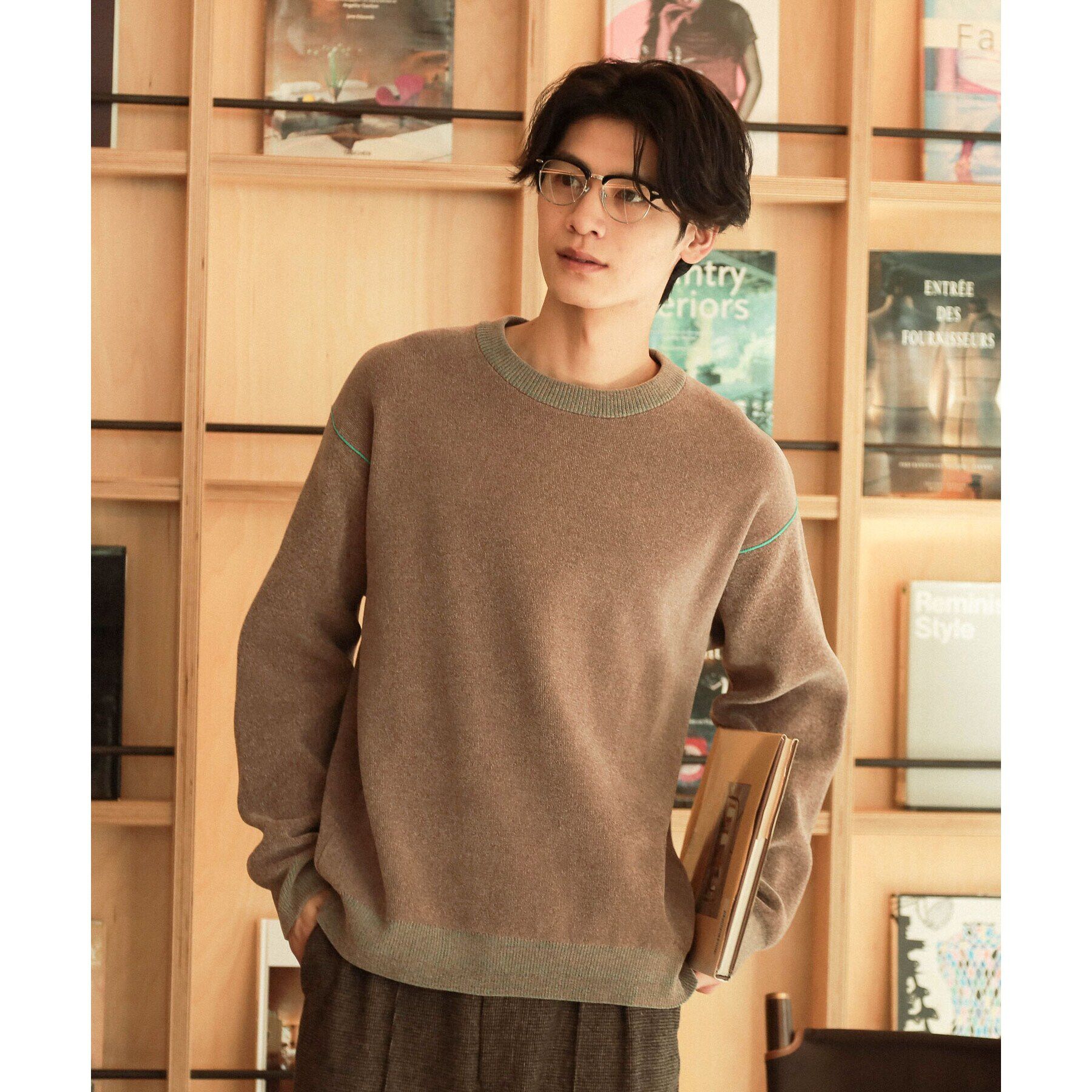 THE SHOP TK「【ハグするニット】モールニットクルーネック　親子リンク/ユニセックス」|ニット・セーター|