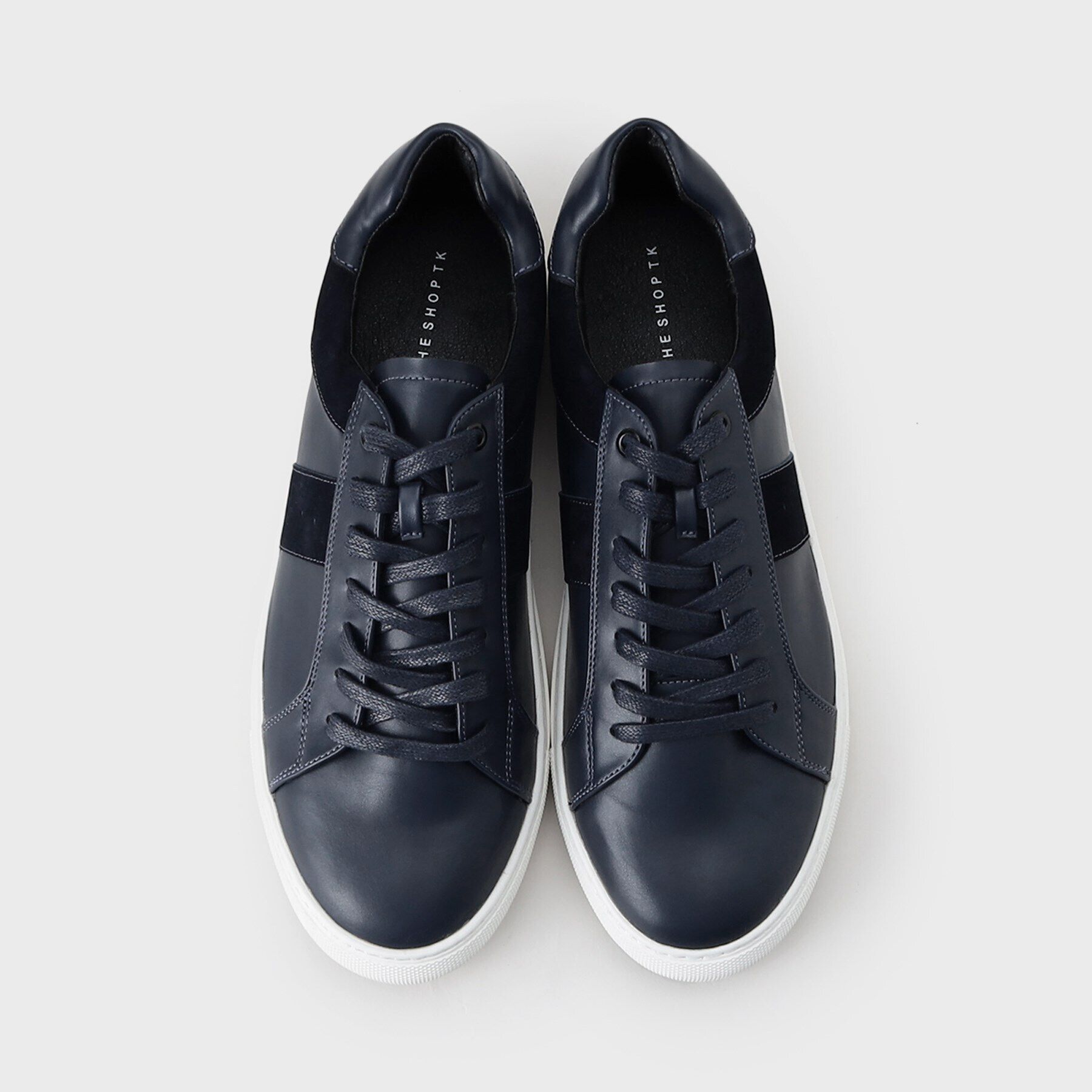 THE SHOP TK「レザー調シューレーススニーカー」|ビジネス・ドレスシューズ|