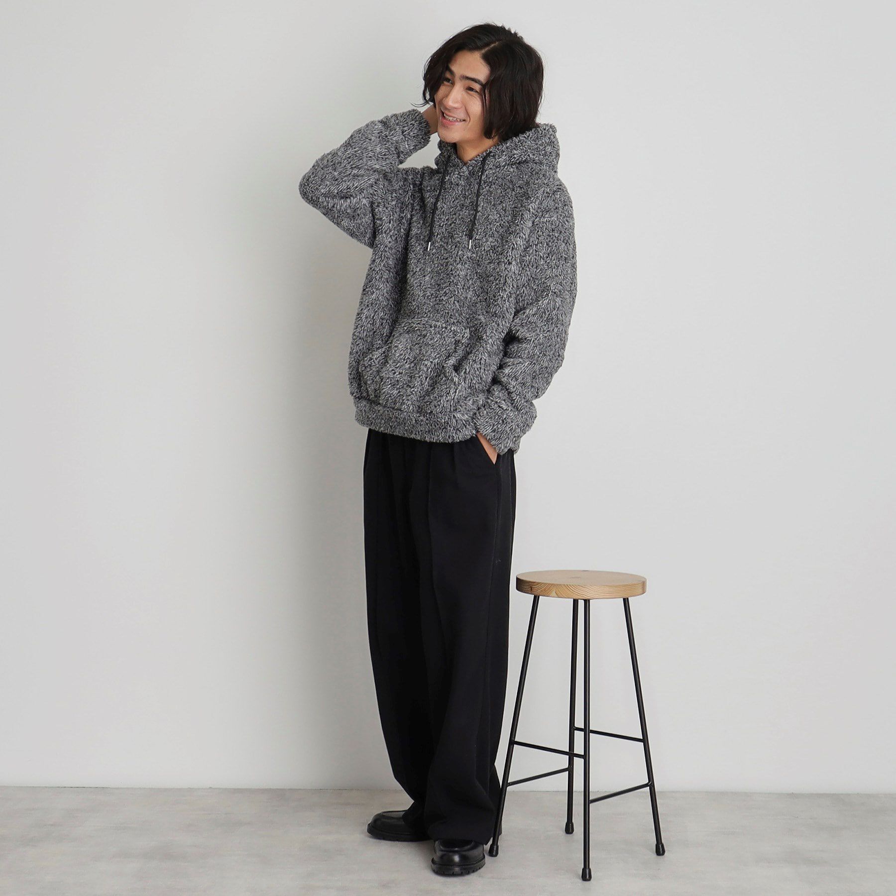 THE SHOP TK「ボアフリースプルオーバーパーカー」|パーカー|