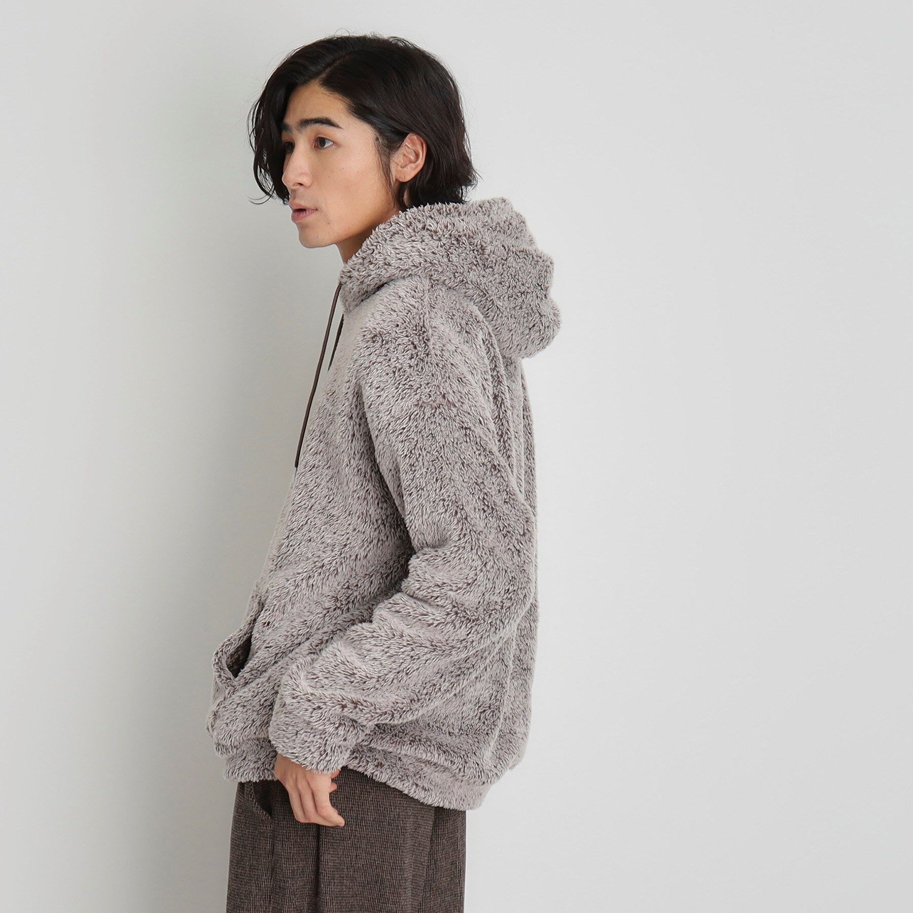 THE SHOP TK「ボアフリースプルオーバーパーカー」|パーカー|