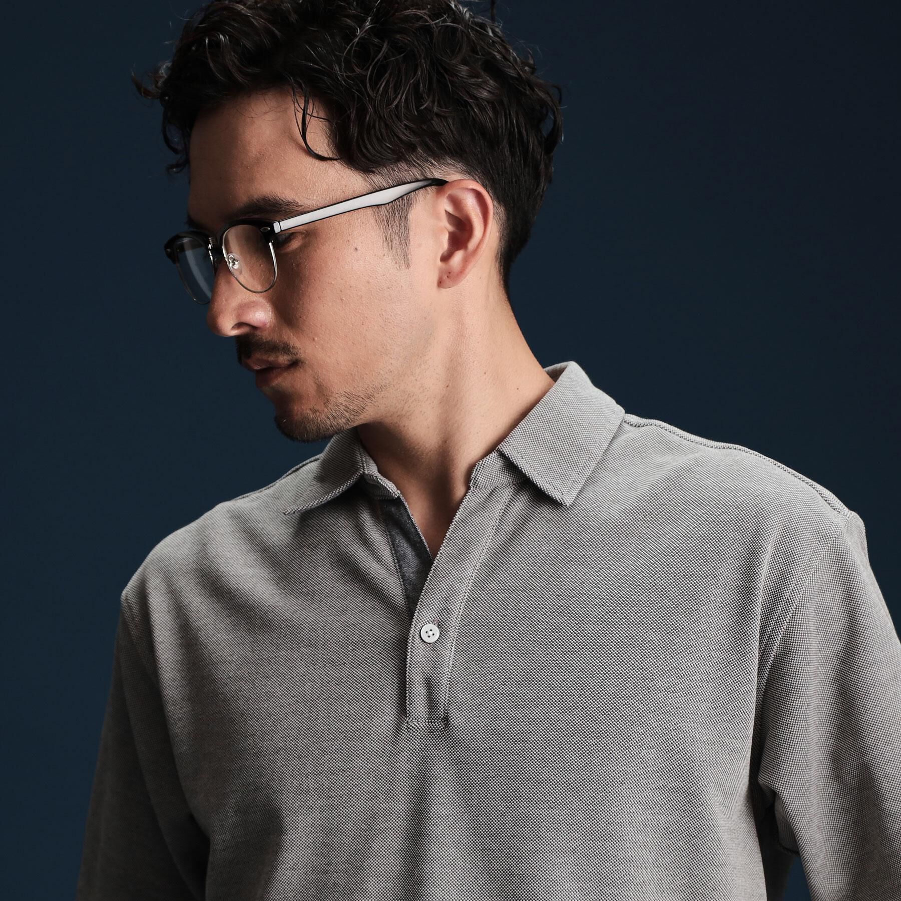 THE SHOP TK「シャンブレーカノコスキッパーポロシャツ」|ポロシャツ|