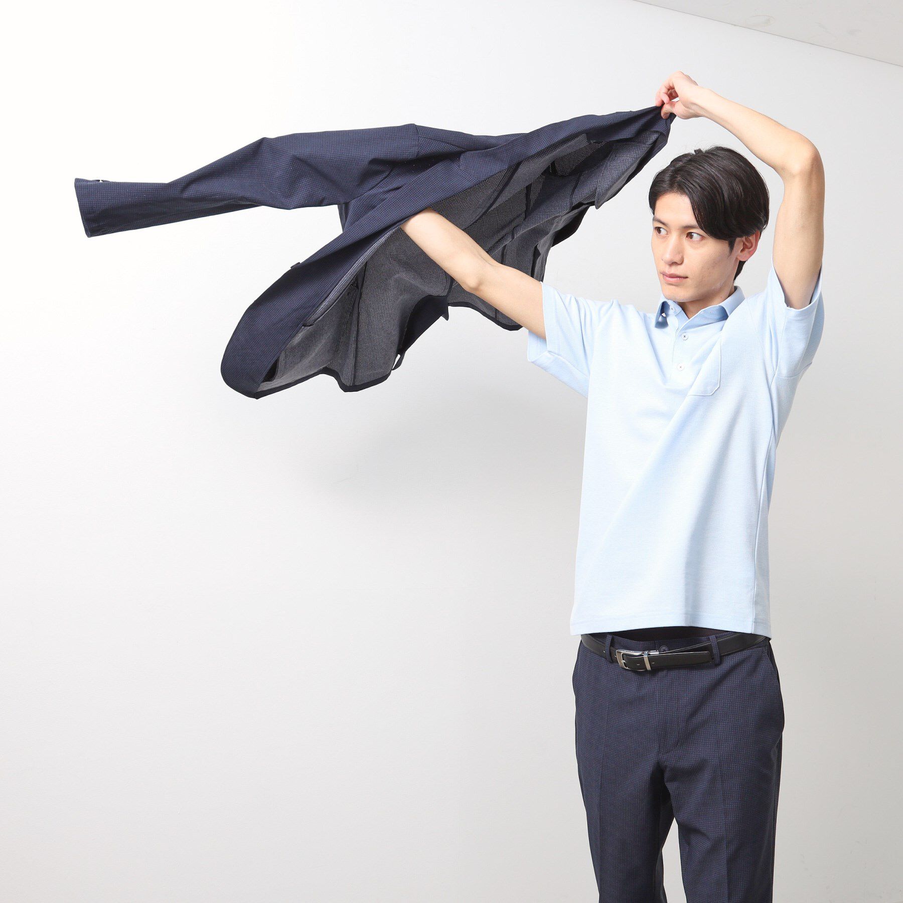 THE SHOP TK「ライトドッツジャケット【セットアップ可/洗濯機OK】」|テーラードジャケット|