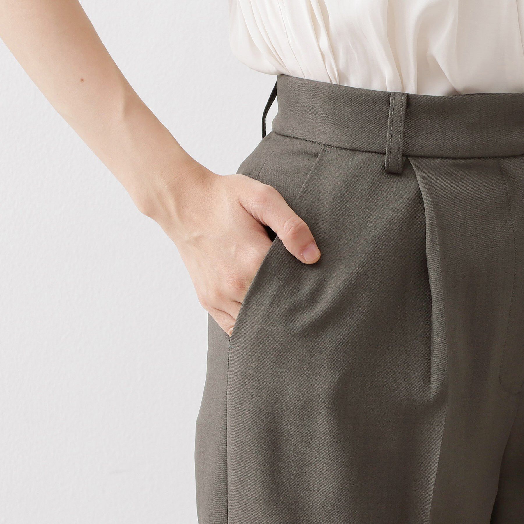 THE SHOP TK「ストレートワイドパンツ【セットアップ可／洗える】」|その他|