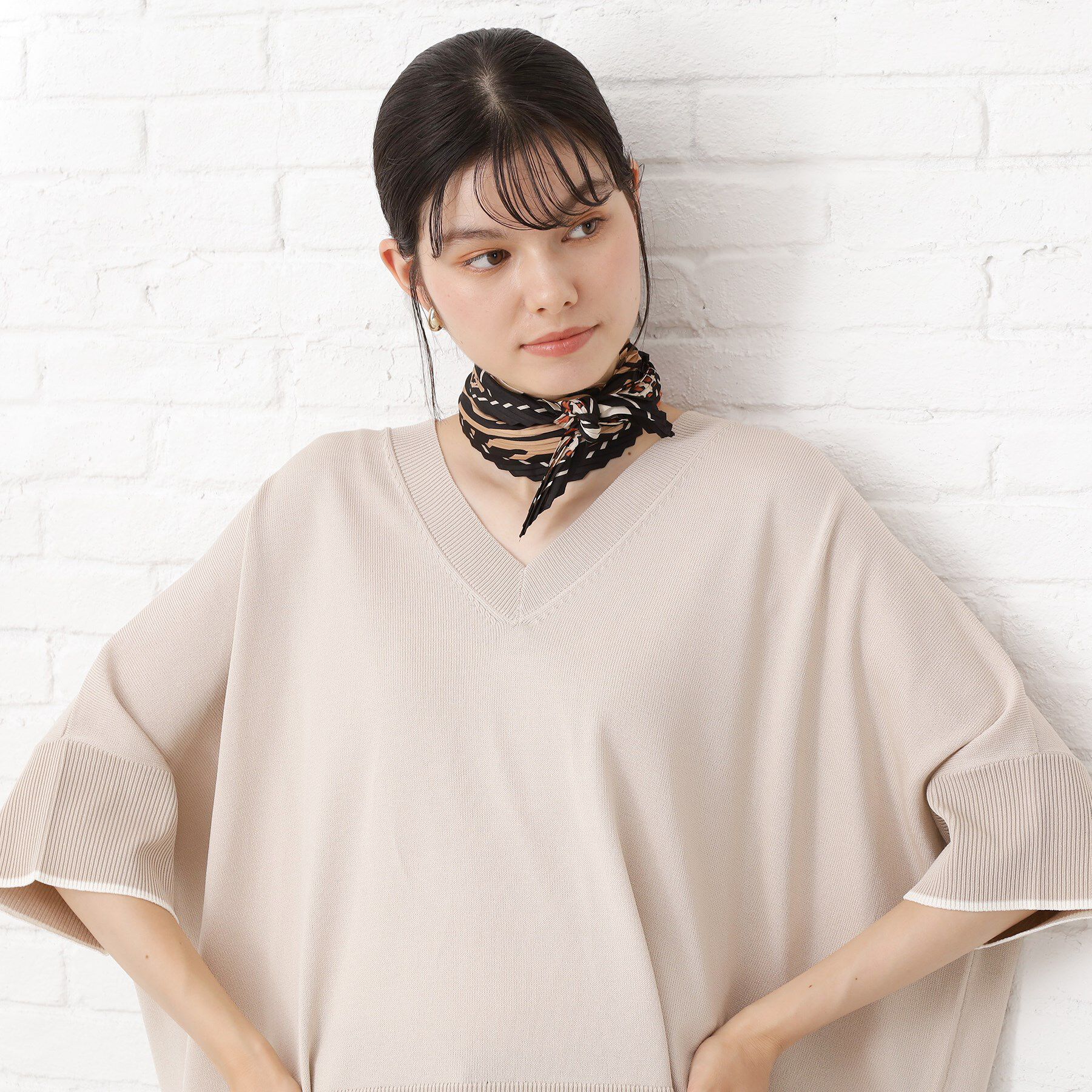 THE SHOP TK「プリーツスカーフ」|バンダナ・スカーフ|