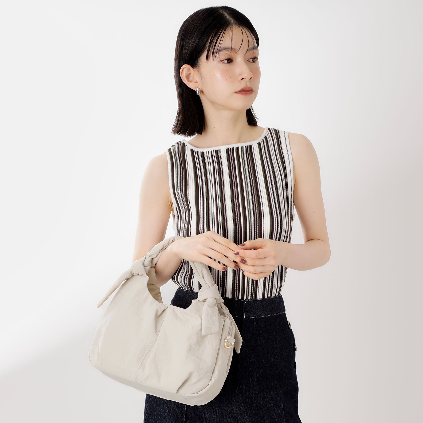 THE SHOP TK「ロゴショルダー付きナイロンミニボストン」|ショルダー・メッセンジャー|