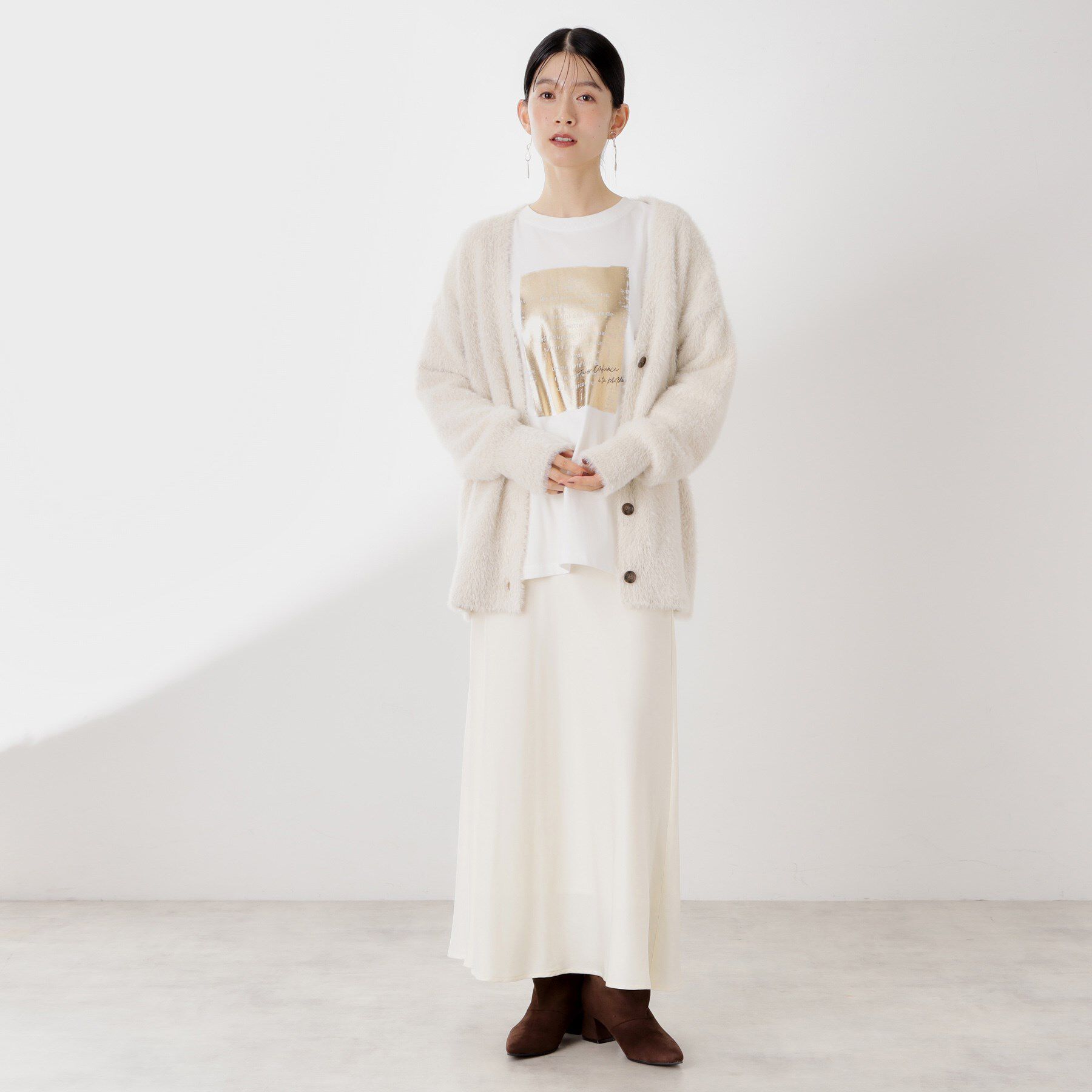 THE SHOP TK「ロゴアソート長袖Tシャツ【アンチピリング/UVカット/洗濯機OK】」|Tシャツ・カットソー|