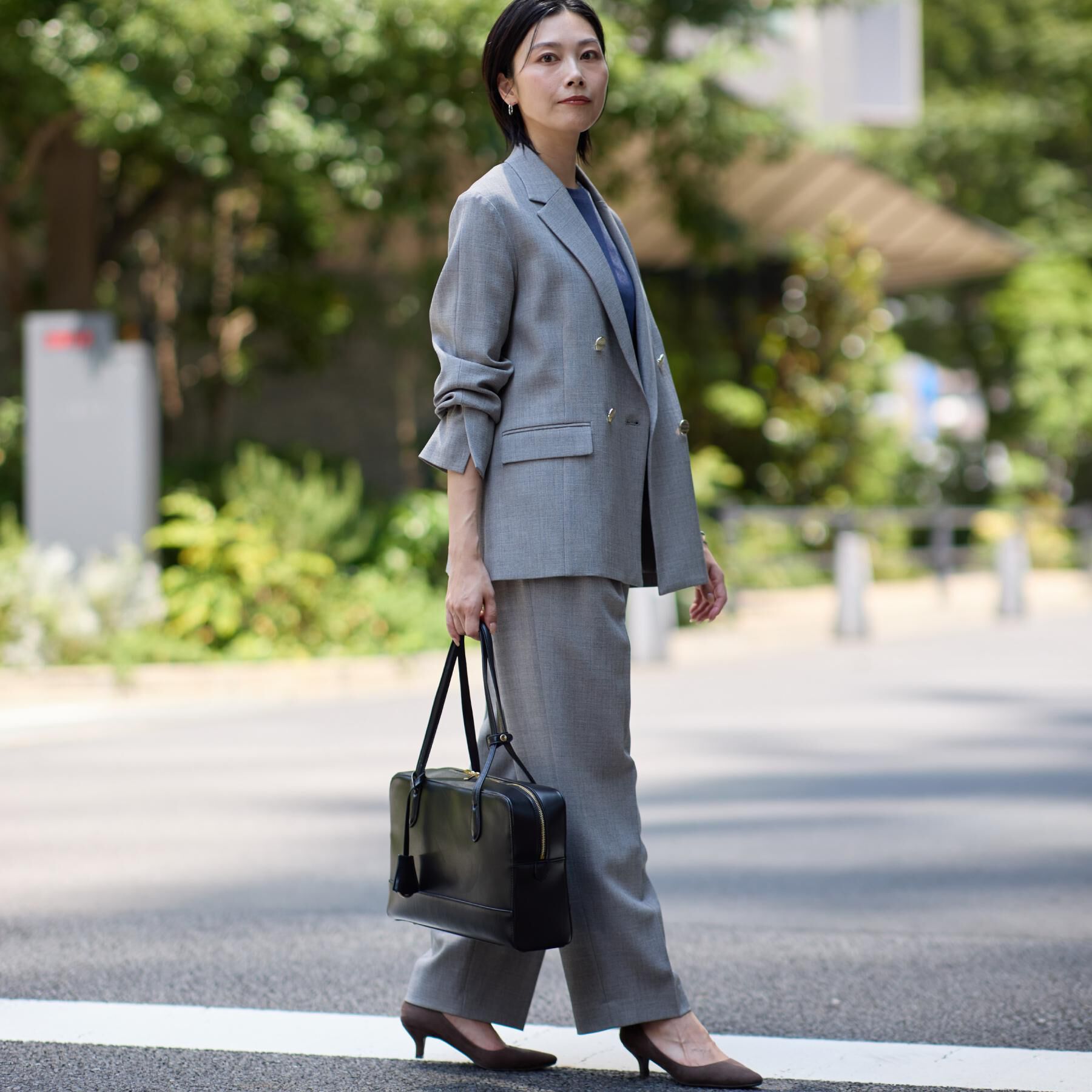 THE SHOP TK「【今羽織るなら】ダブルブレストジャケット【セットアップ可/洗える】」|テーラードジャケット|