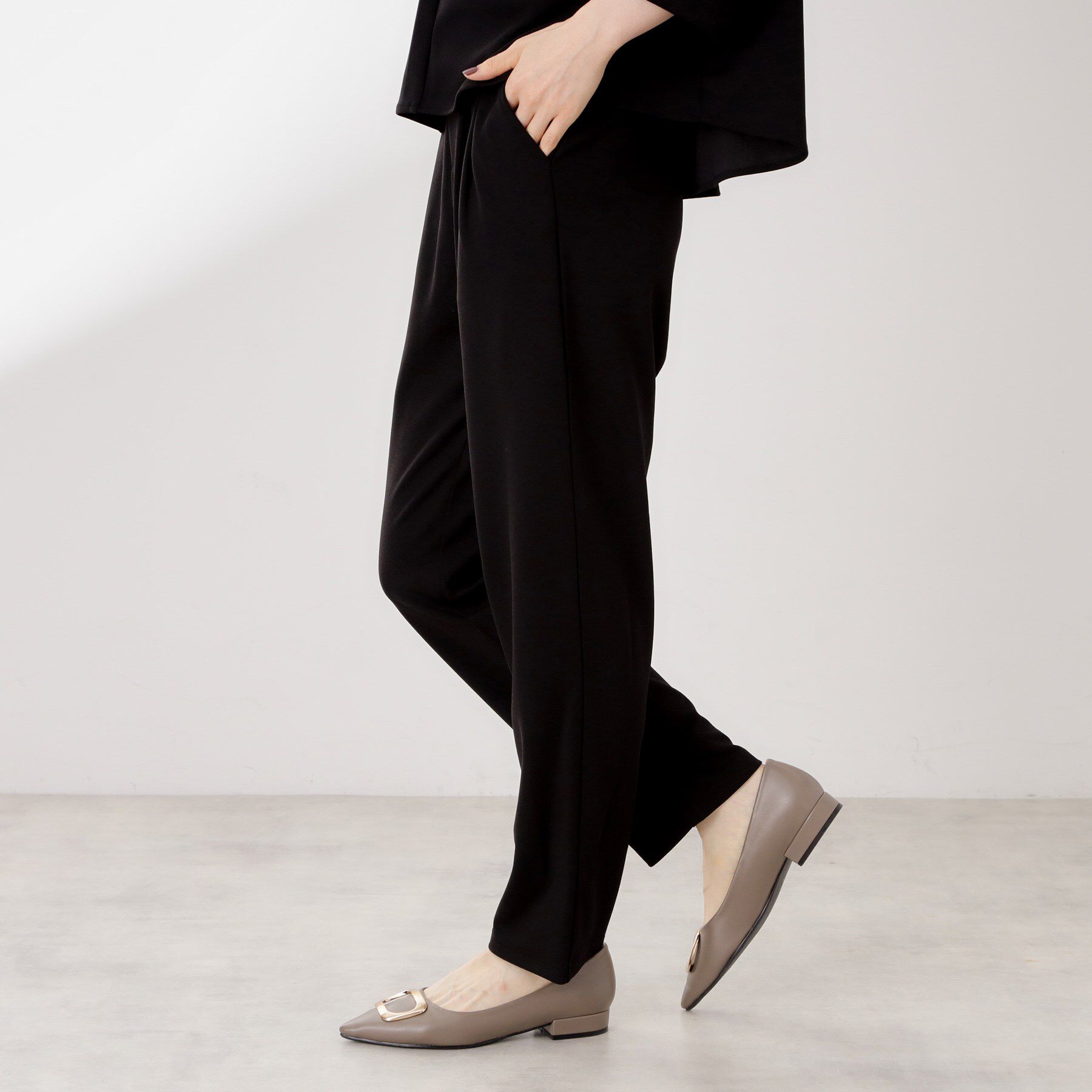 THE SHOP TK「【着るだけでコーディネートが決まる】スキッパーブラウス&パンツセット」|スーツ|