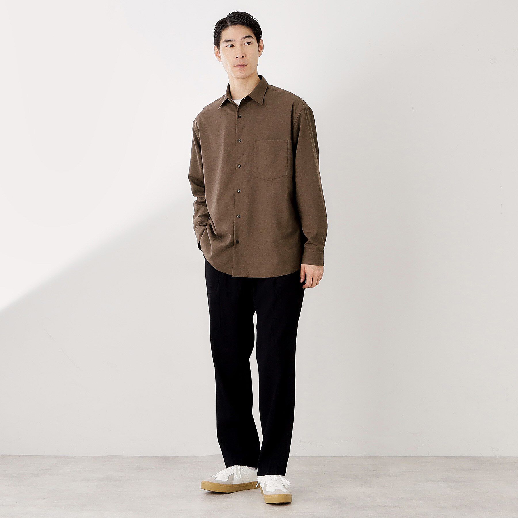 THE SHOP TK「TECLINO／テクリーノ 長袖オックスシャツ【洗濯機OK】」|シャツ・ブラウス|