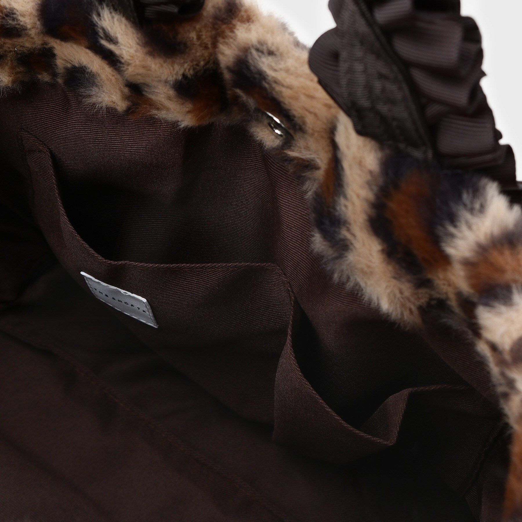 THE SHOP TK「フリルハンドルフェイクファーバッグ」|トートバッグ|