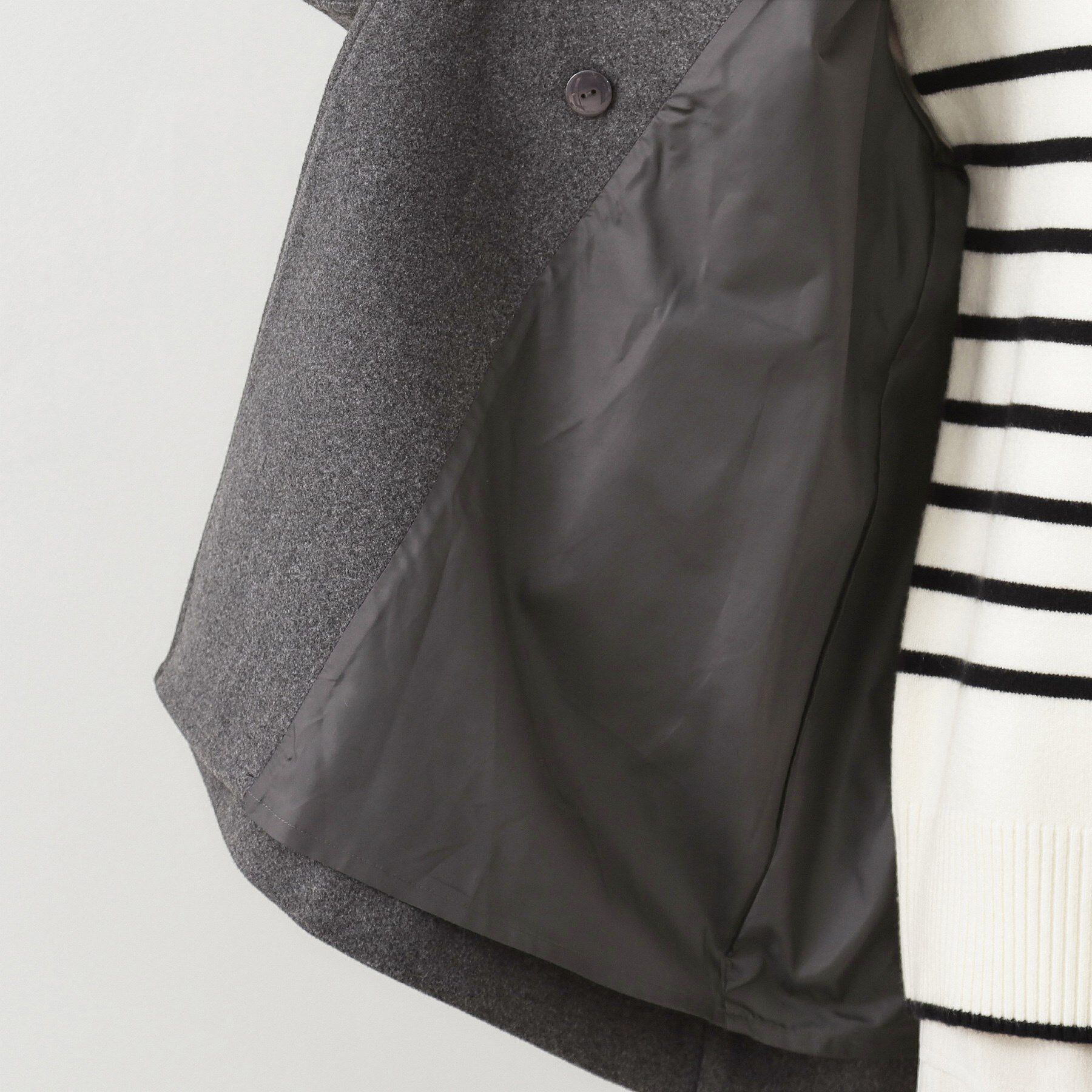 THE SHOP TK「クラシカルな装い ウールライクスタンドカラーコート」|その他|