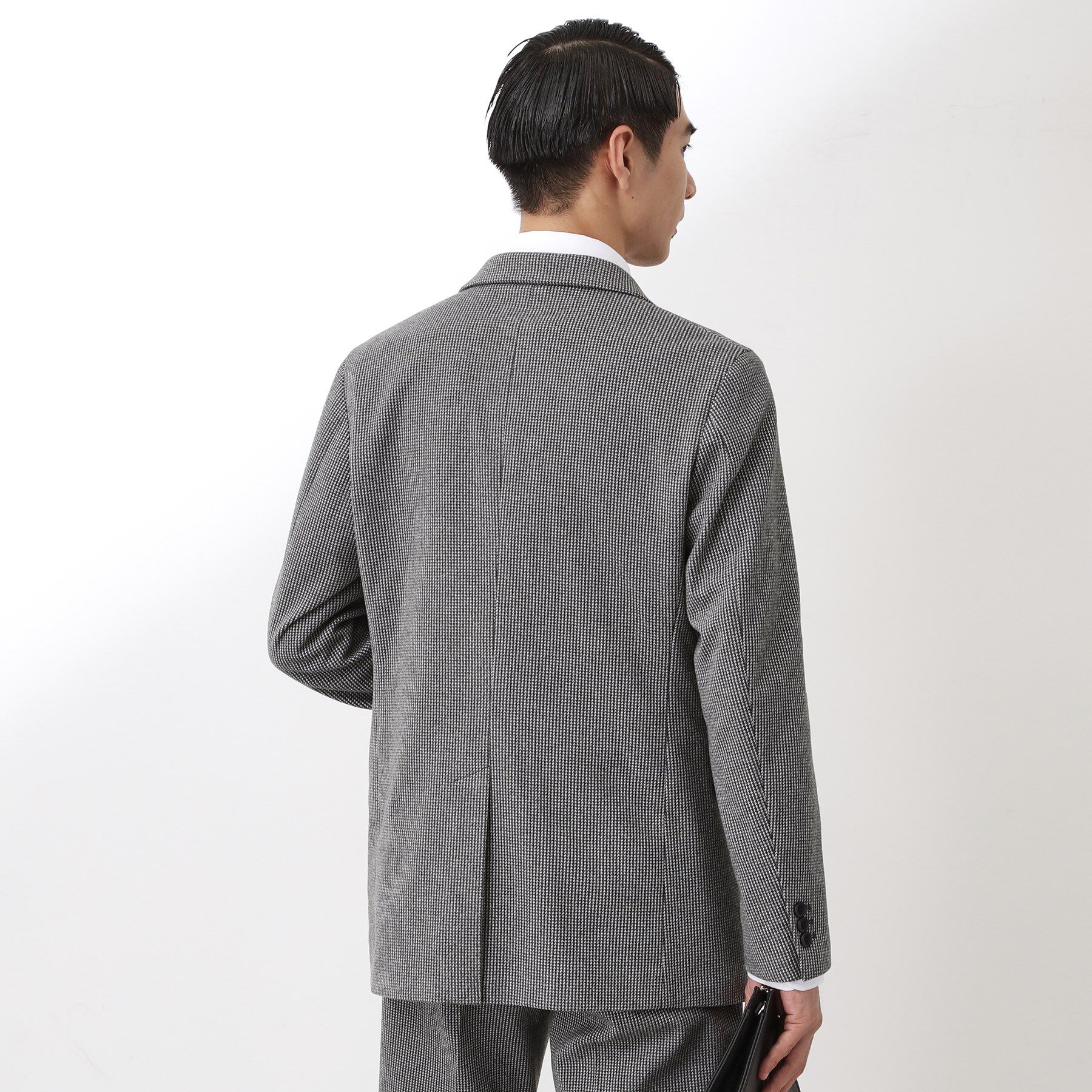 THE SHOP TK「ツイードライクジャージジャケット【セットアップ可／洗濯機OK】」|テーラードジャケット|