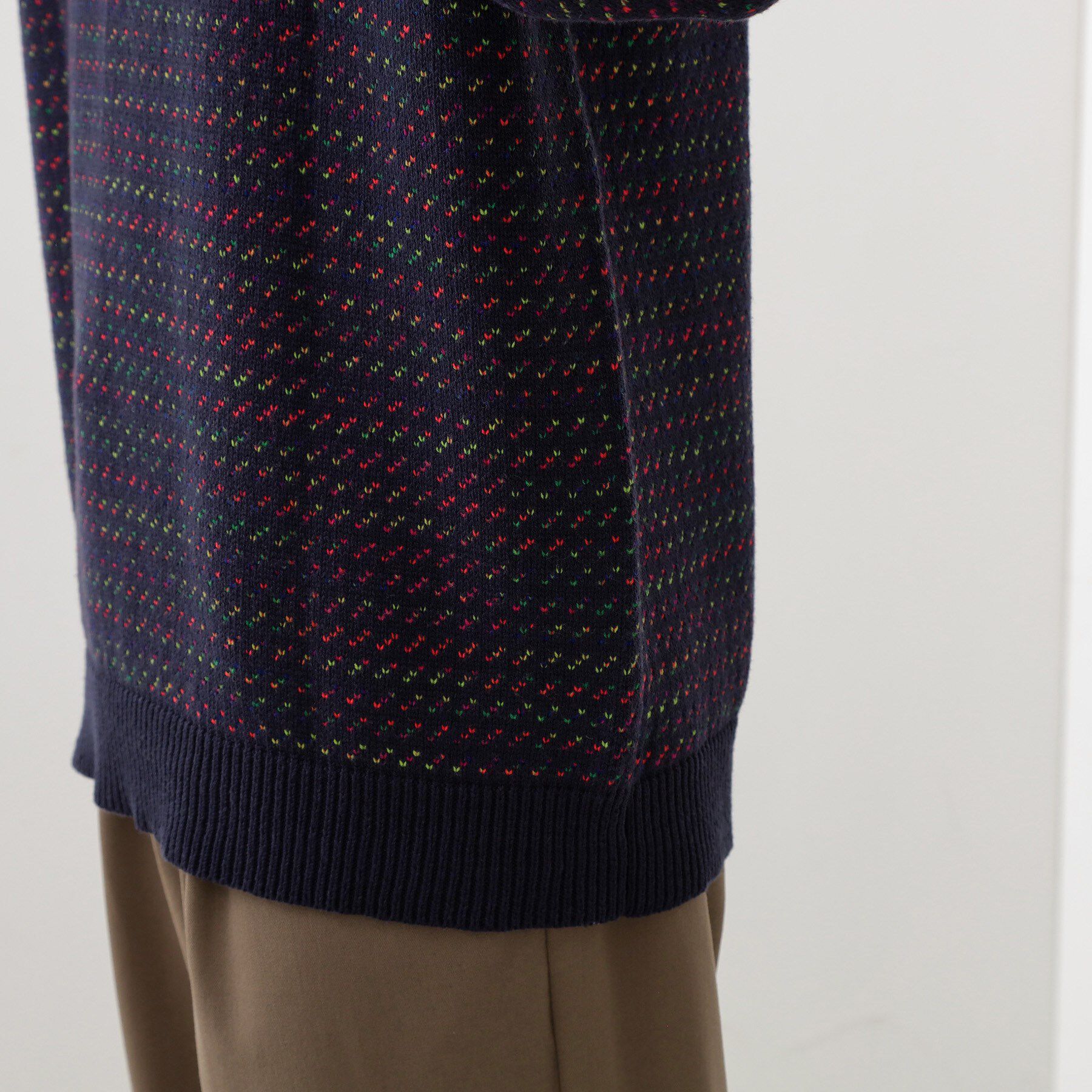 THE SHOP TK「バーズアイグラデーションニット 洗濯機OK／ユニセックスでおすすめ！」|ニット・セーター|