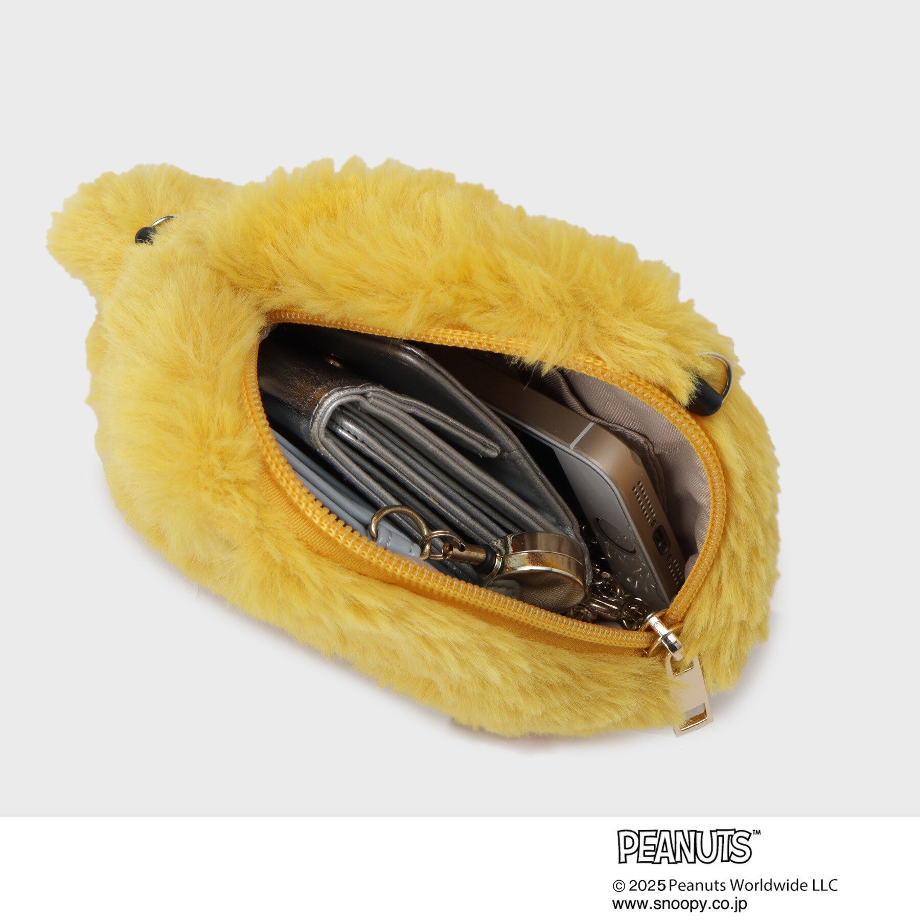 THE SHOP TK「PEANUTS/ピーナッツ ウッドストック ファーポーチ」|ショルダー・メッセンジャー|