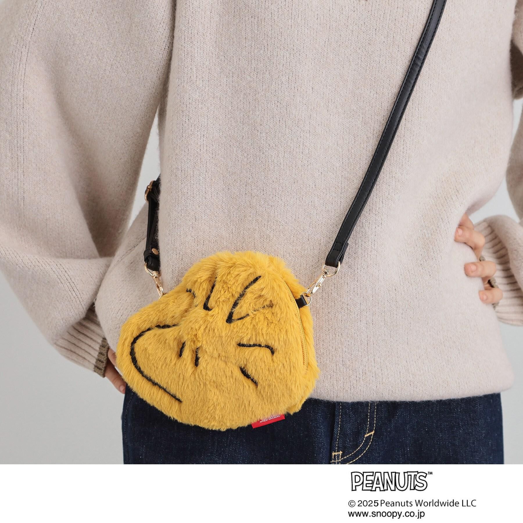 THE SHOP TK「PEANUTS/ピーナッツ ウッドストック ファーポーチ」|ショルダー・メッセンジャー|