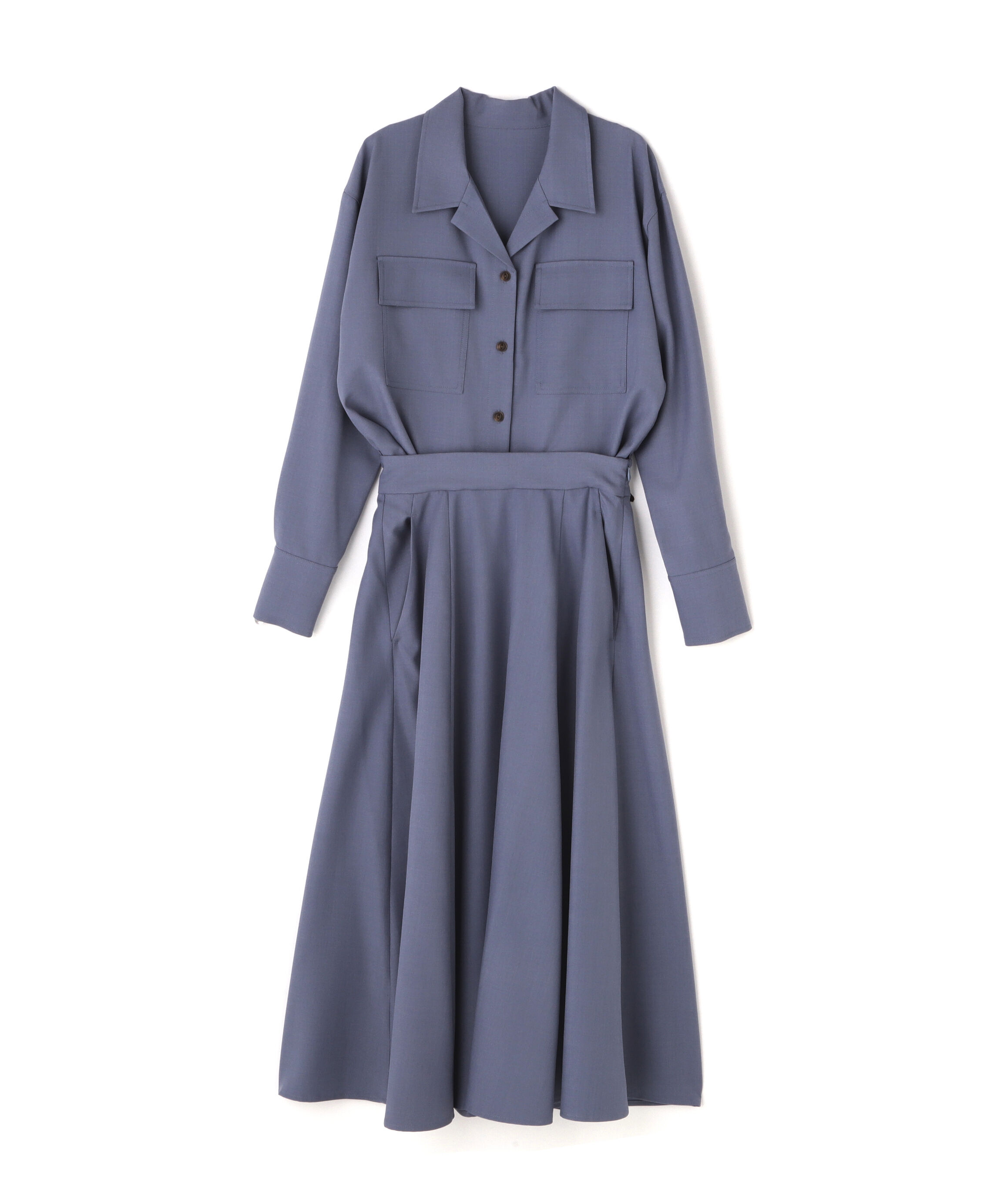  「シャツドッキングワンピース」|ワンピース|