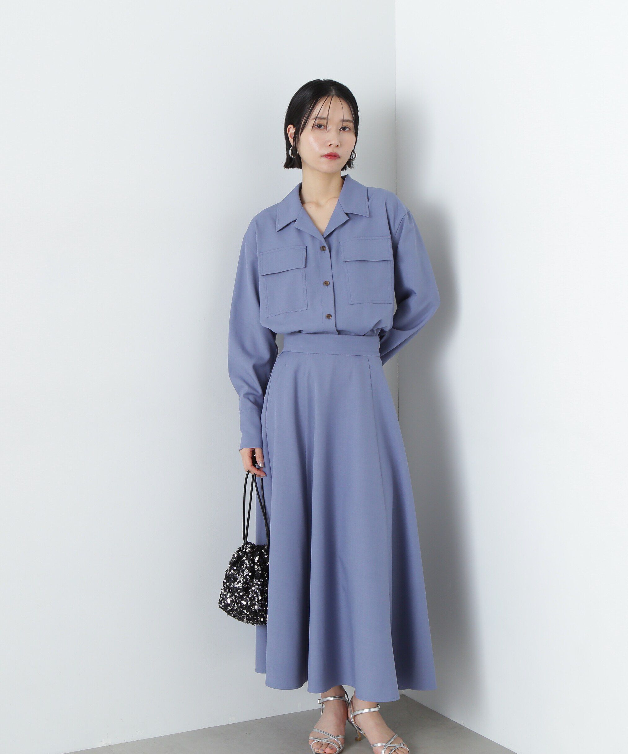  「シャツドッキングワンピース」|ワンピース|