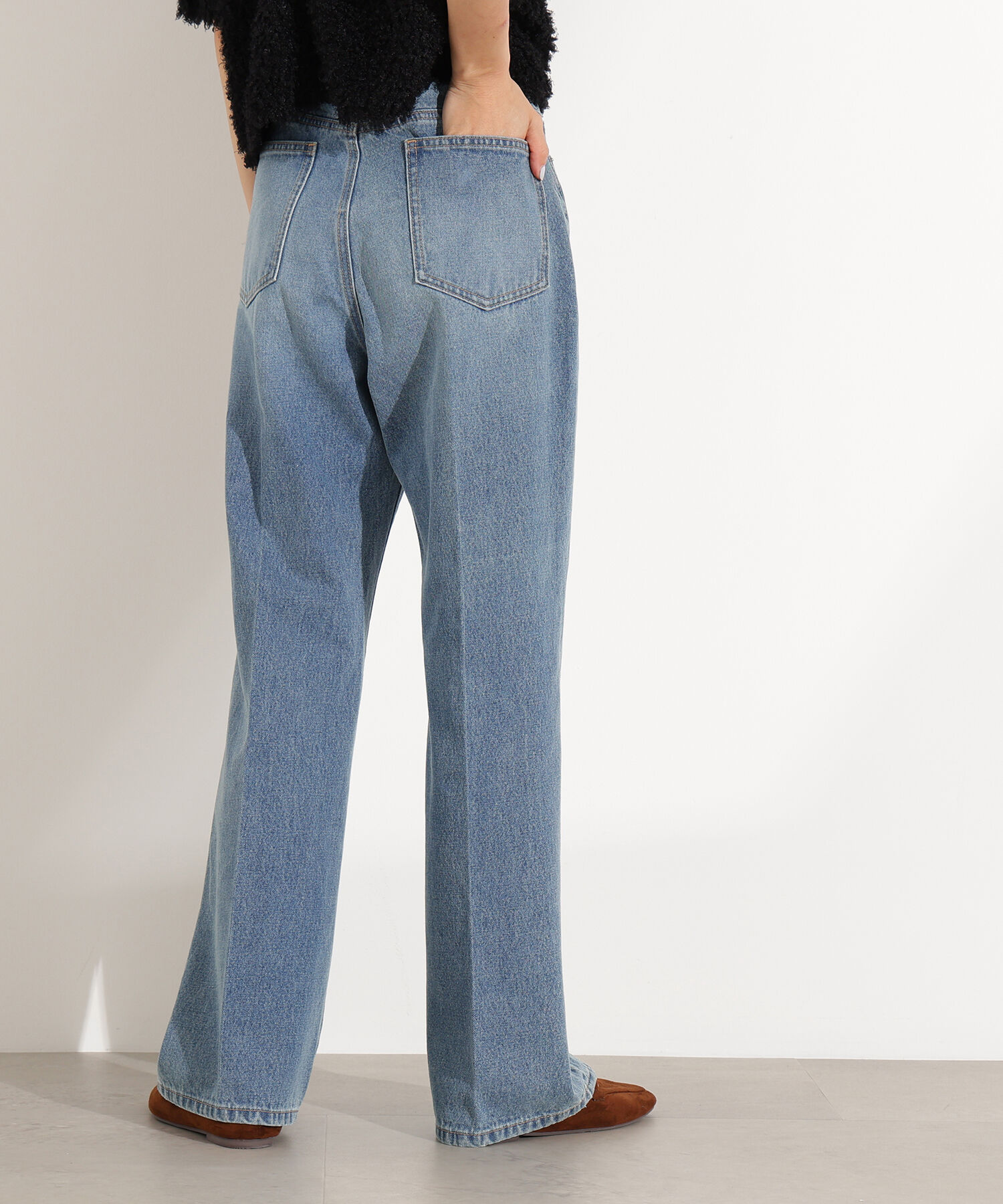  「センタープレスフレアデニムパンツ」|その他|