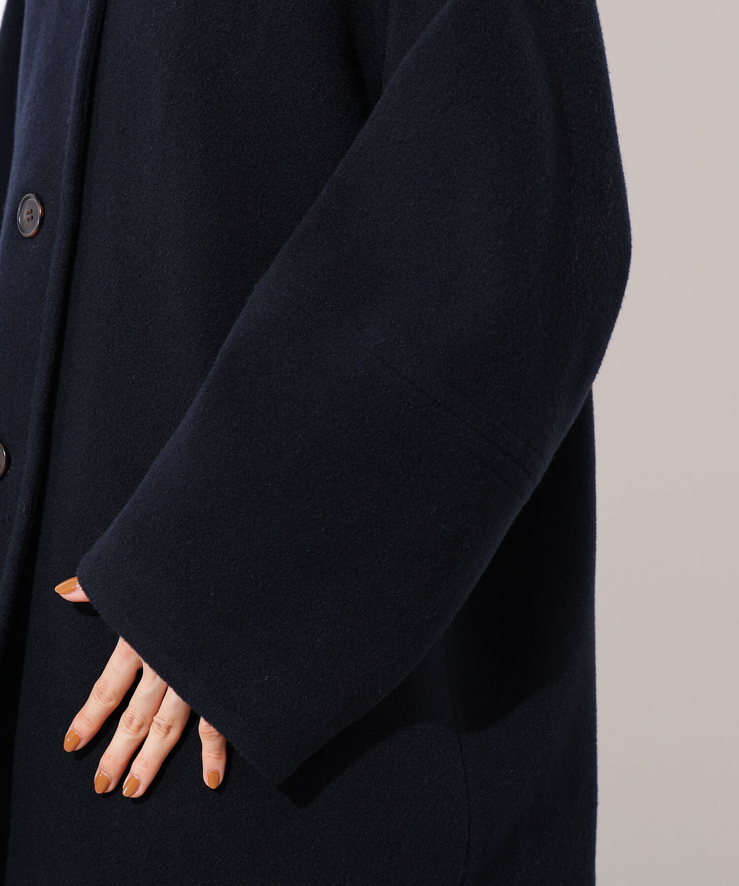  「ステンカラーミディコート」|ブルゾン・スタジャン|