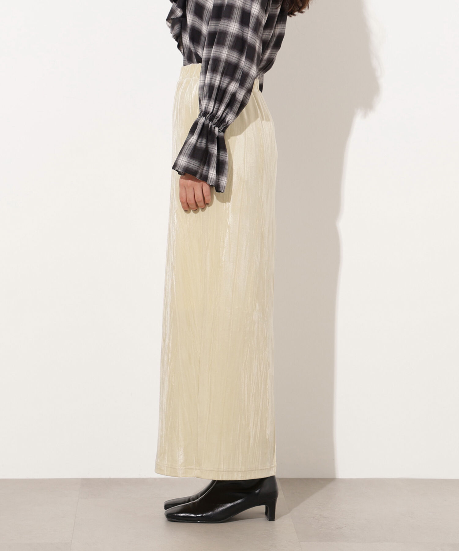  「ベロアナローマキシスカート」|スカート|