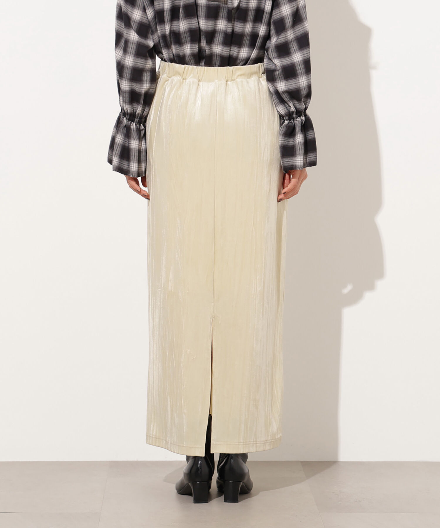  「ベロアナローマキシスカート」|スカート|