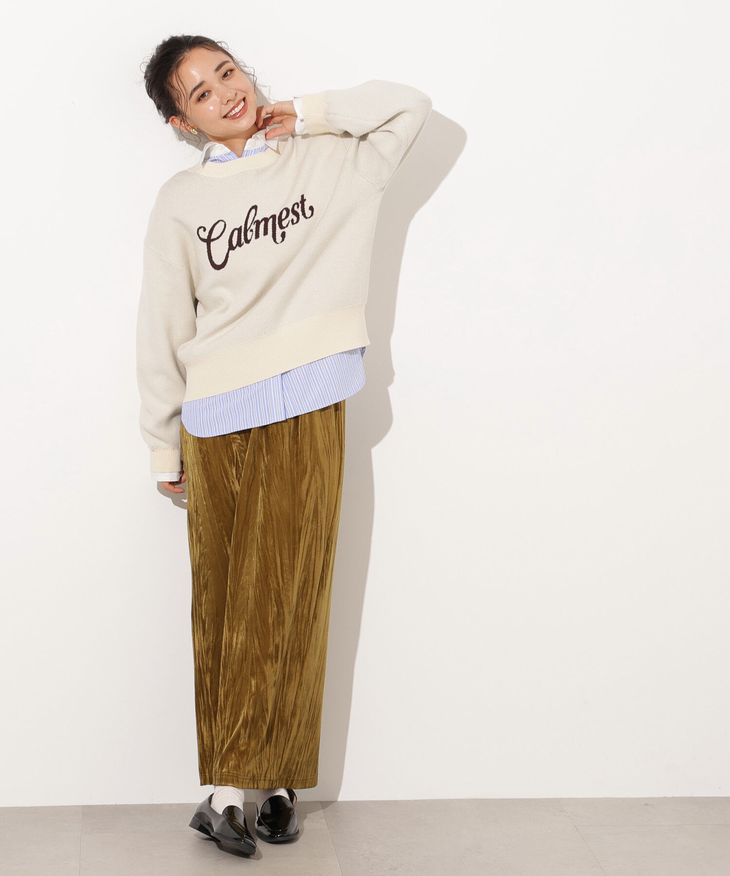  「ベロアナローマキシスカート」|スカート|