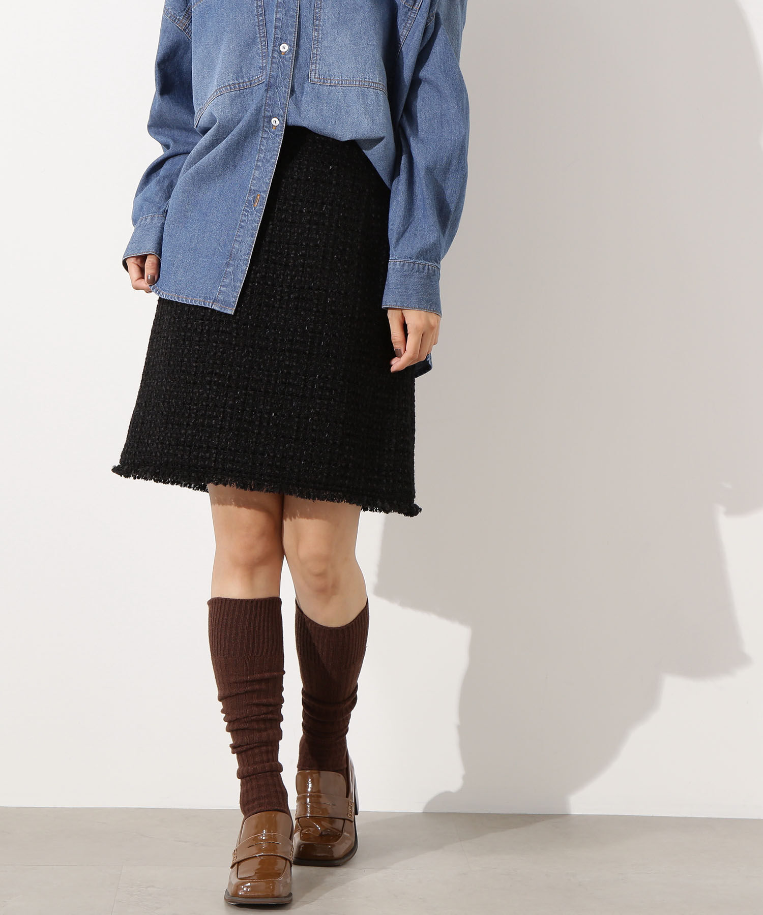  「ツイード SETUP スカート」|スカート|