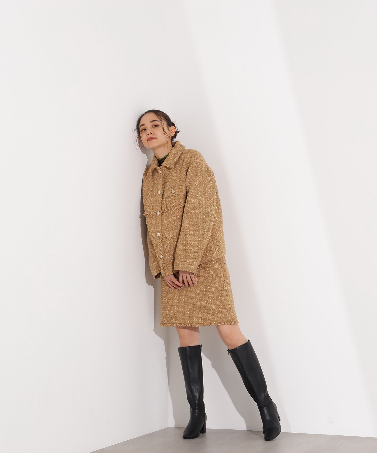  「ツイード SETUP スカート」|スカート|