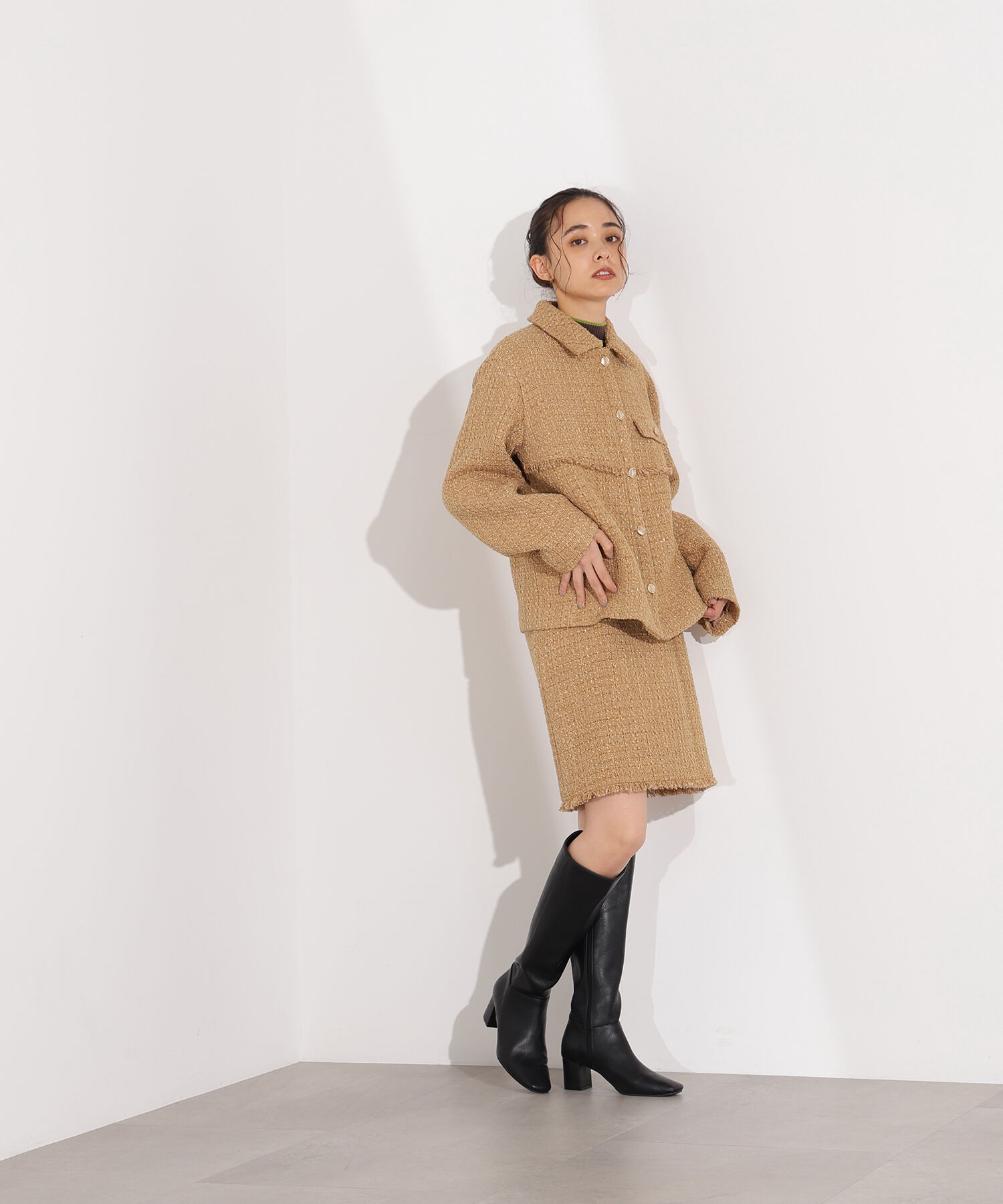  「ツイード SETUP スカート」|スカート|