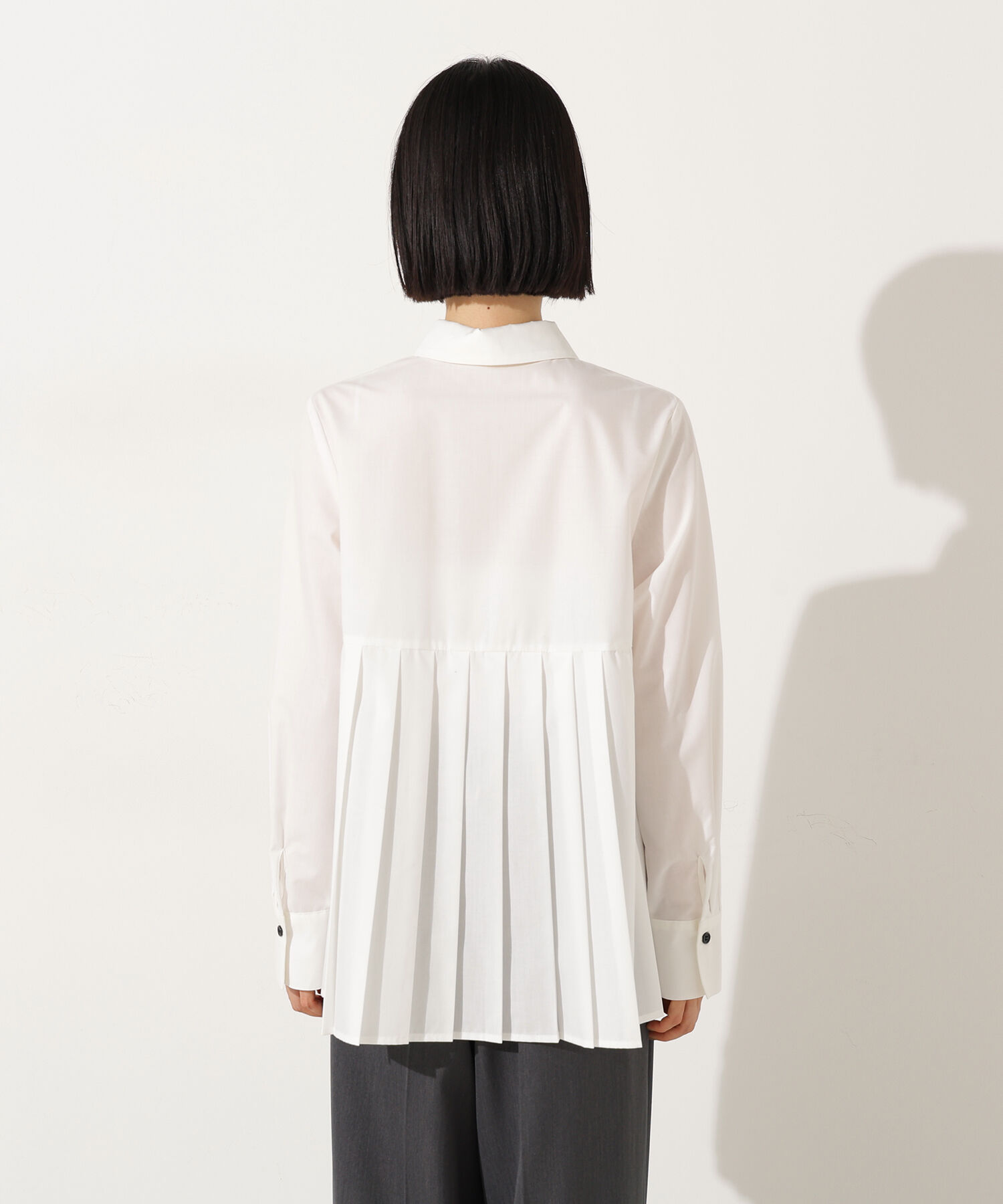  「プリーツペプラムブラウス」|シャツ・ブラウス|
