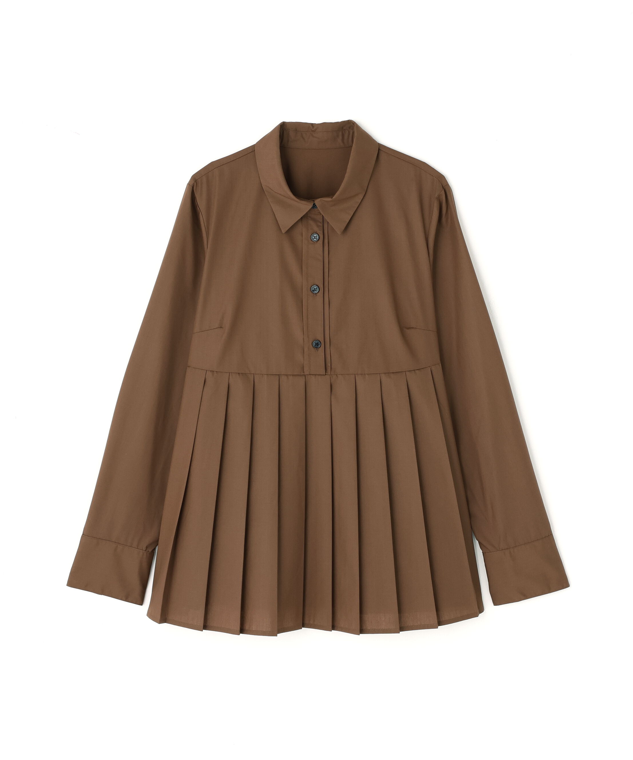  「プリーツペプラムブラウス」|シャツ・ブラウス|