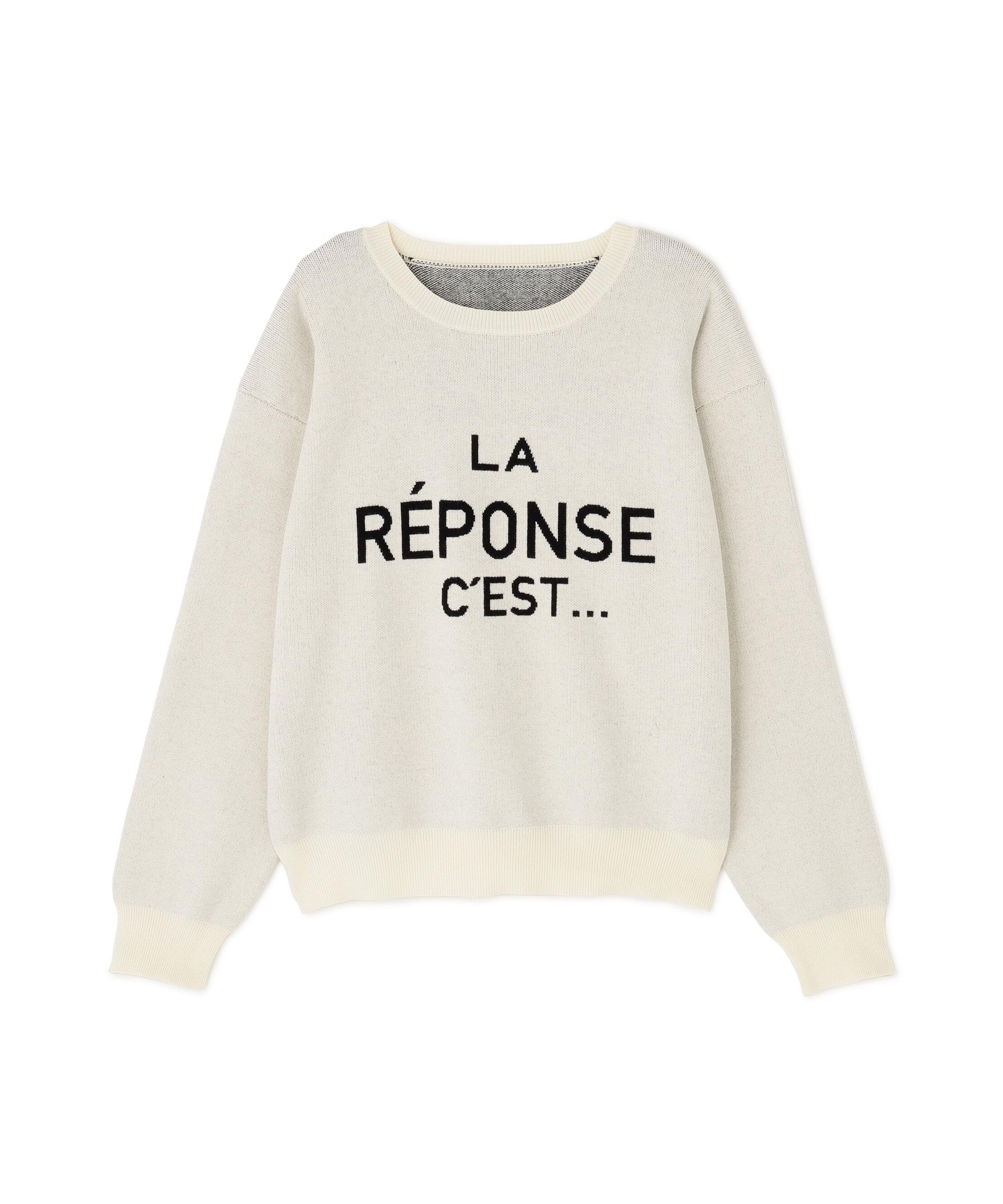  「フレンチロゴジャガードニット」|ニット・セーター|