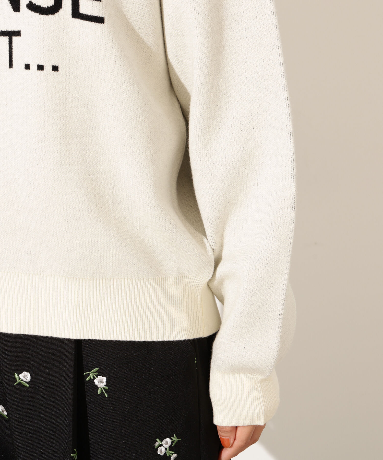  「フレンチロゴジャガードニット」|ニット・セーター|