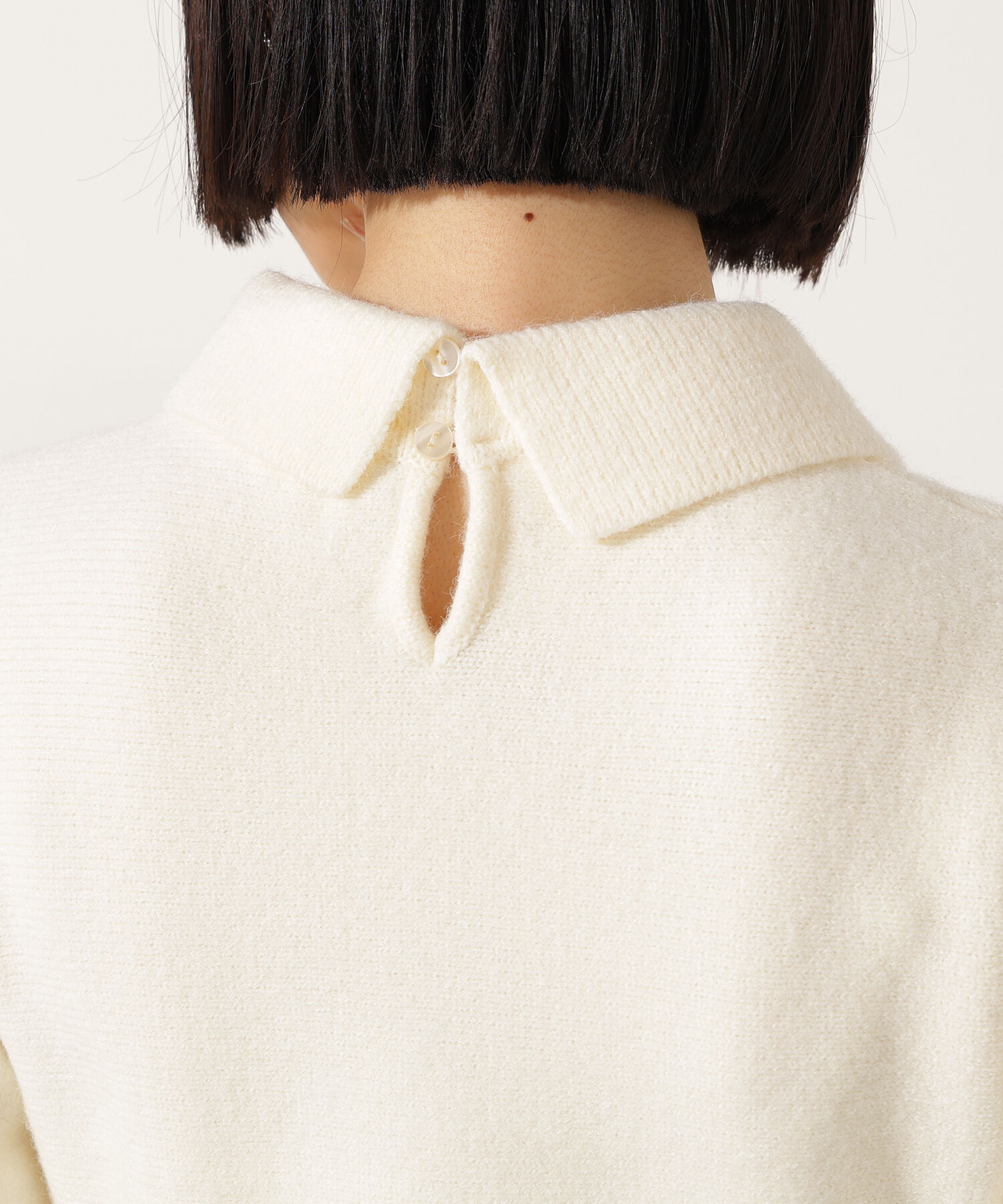  「襟付きペプラムニット」|ニット・セーター|