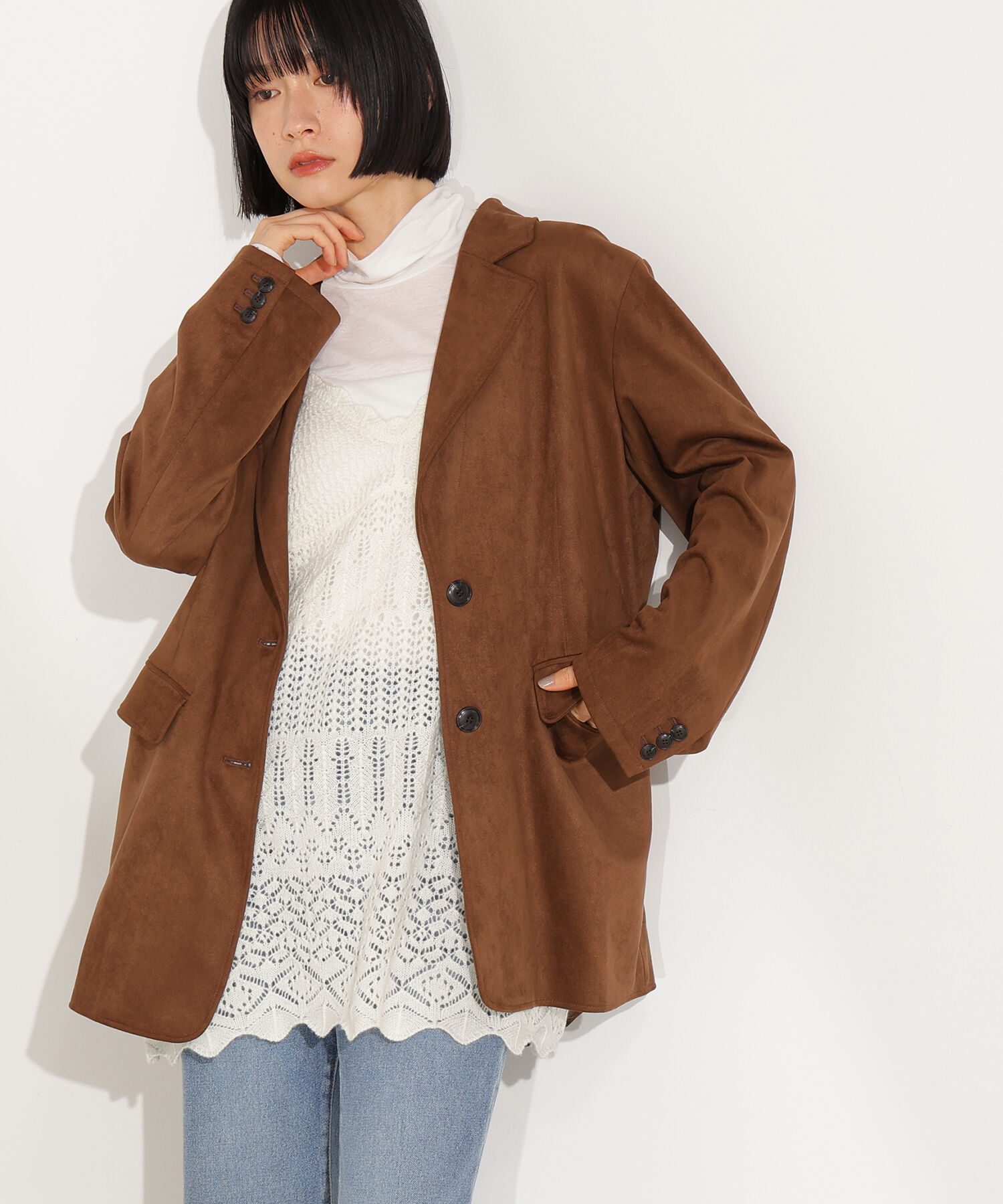  「カギアミ風ヘアリーニットビスチェ」|ニット・セーター|